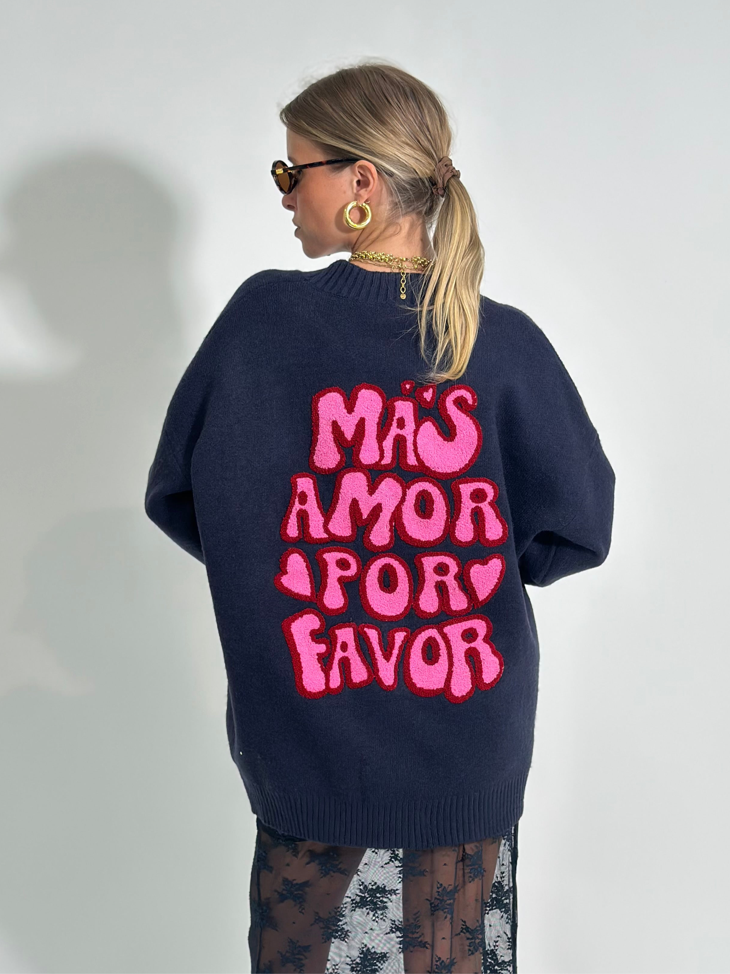 Cardigan Mas Amor S1119 BLU