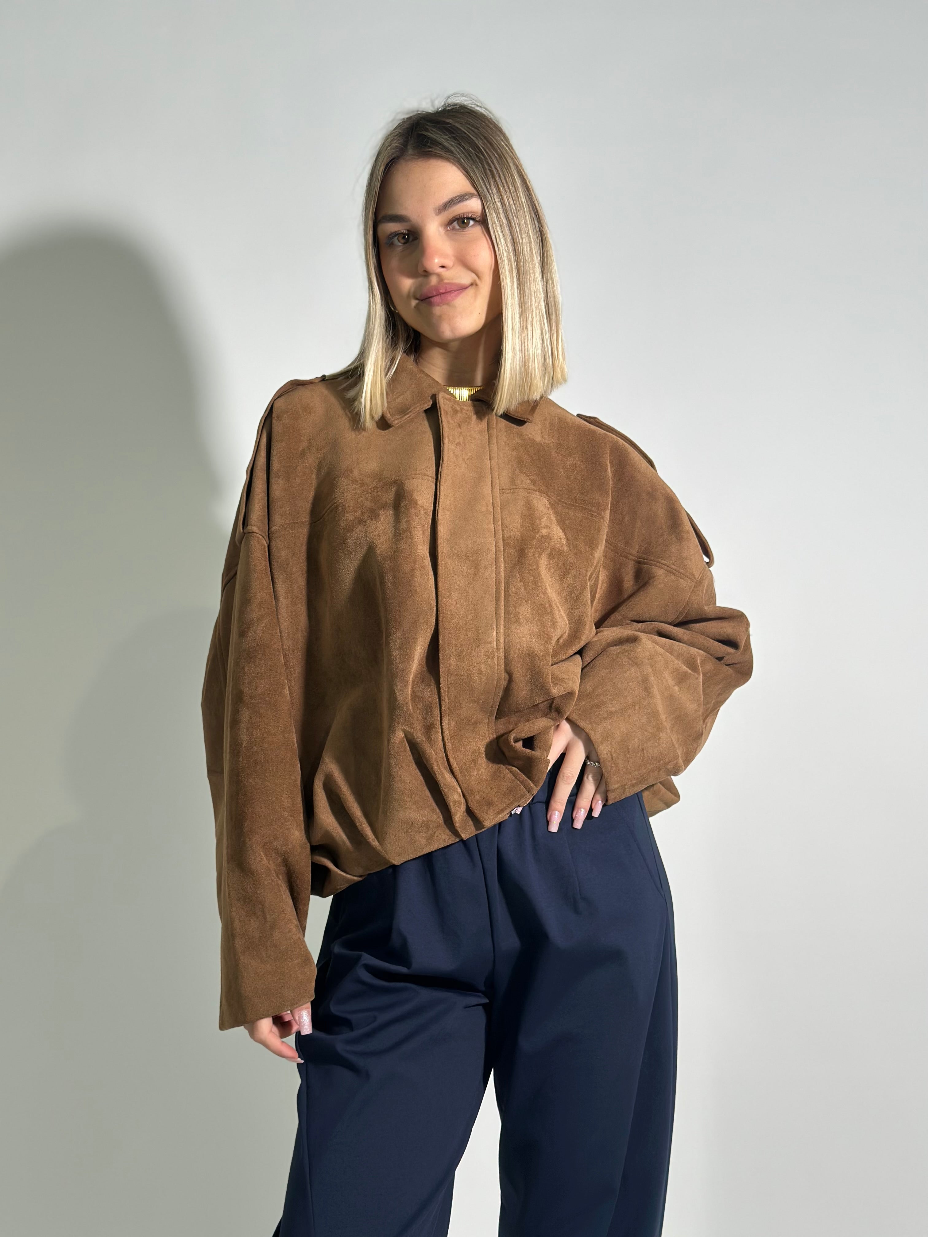 Bomber effetto scamosciato 20136