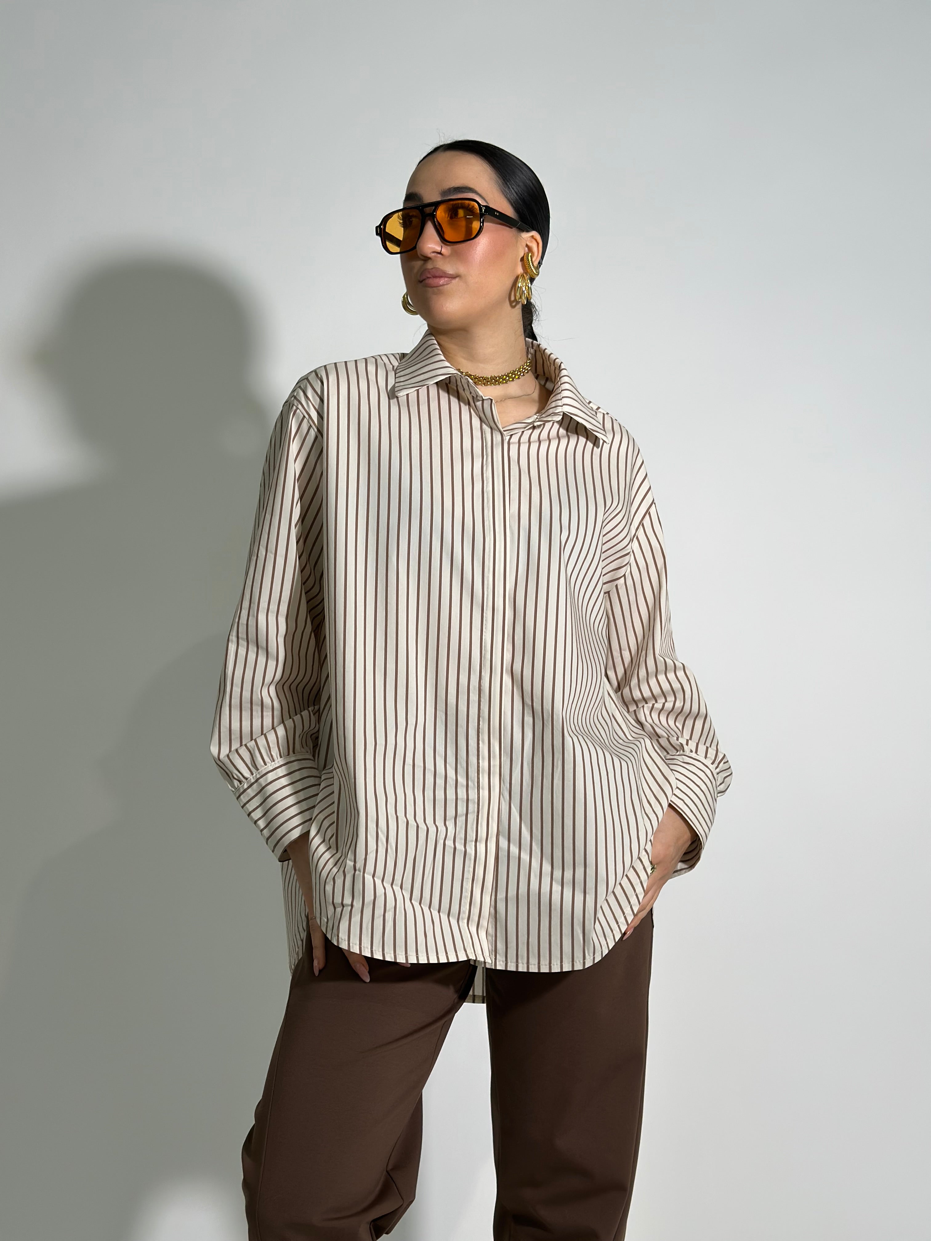 Camicia maxi "no vabbè" T38