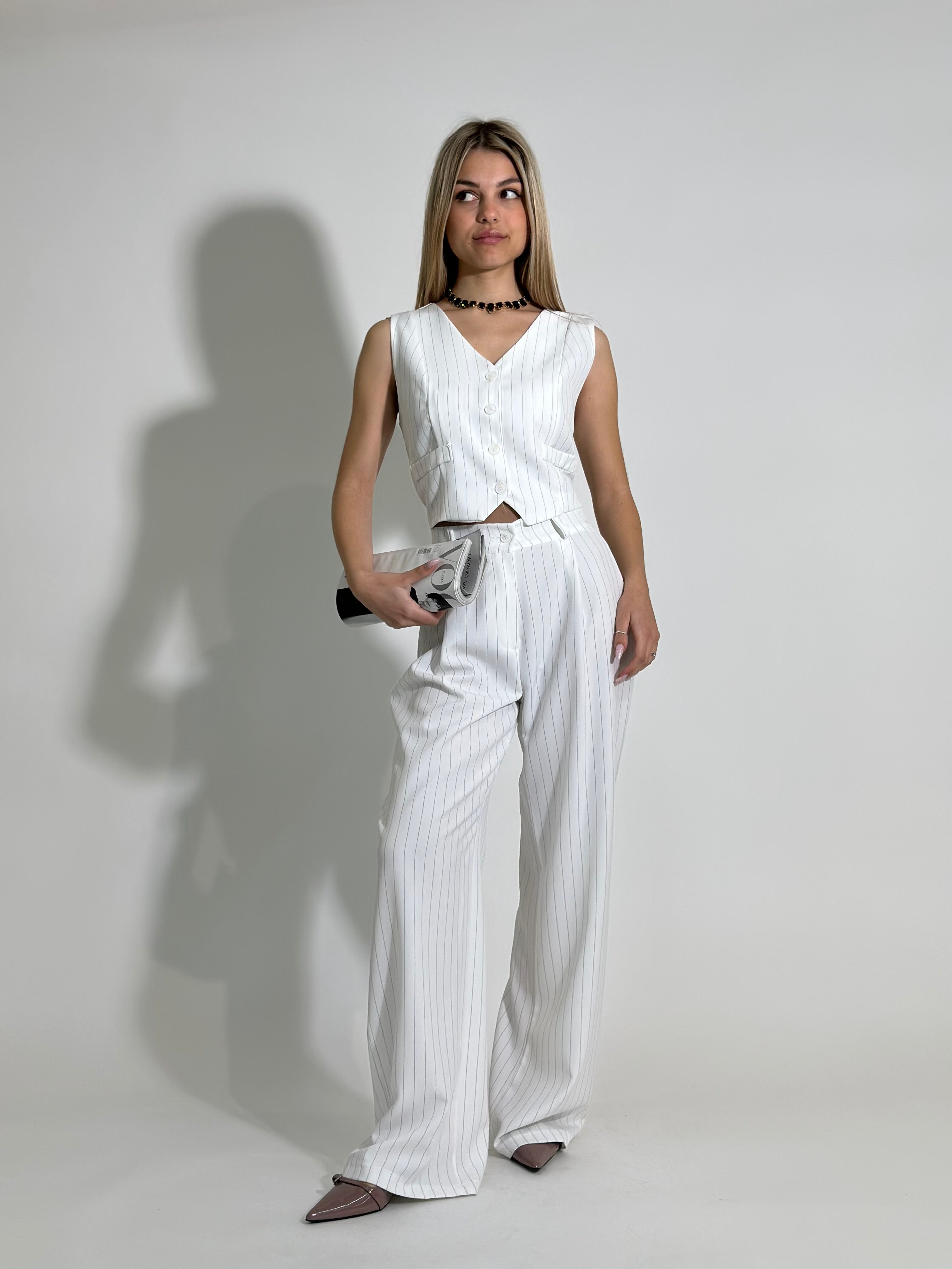 Completo gilet 35755 BIANCO