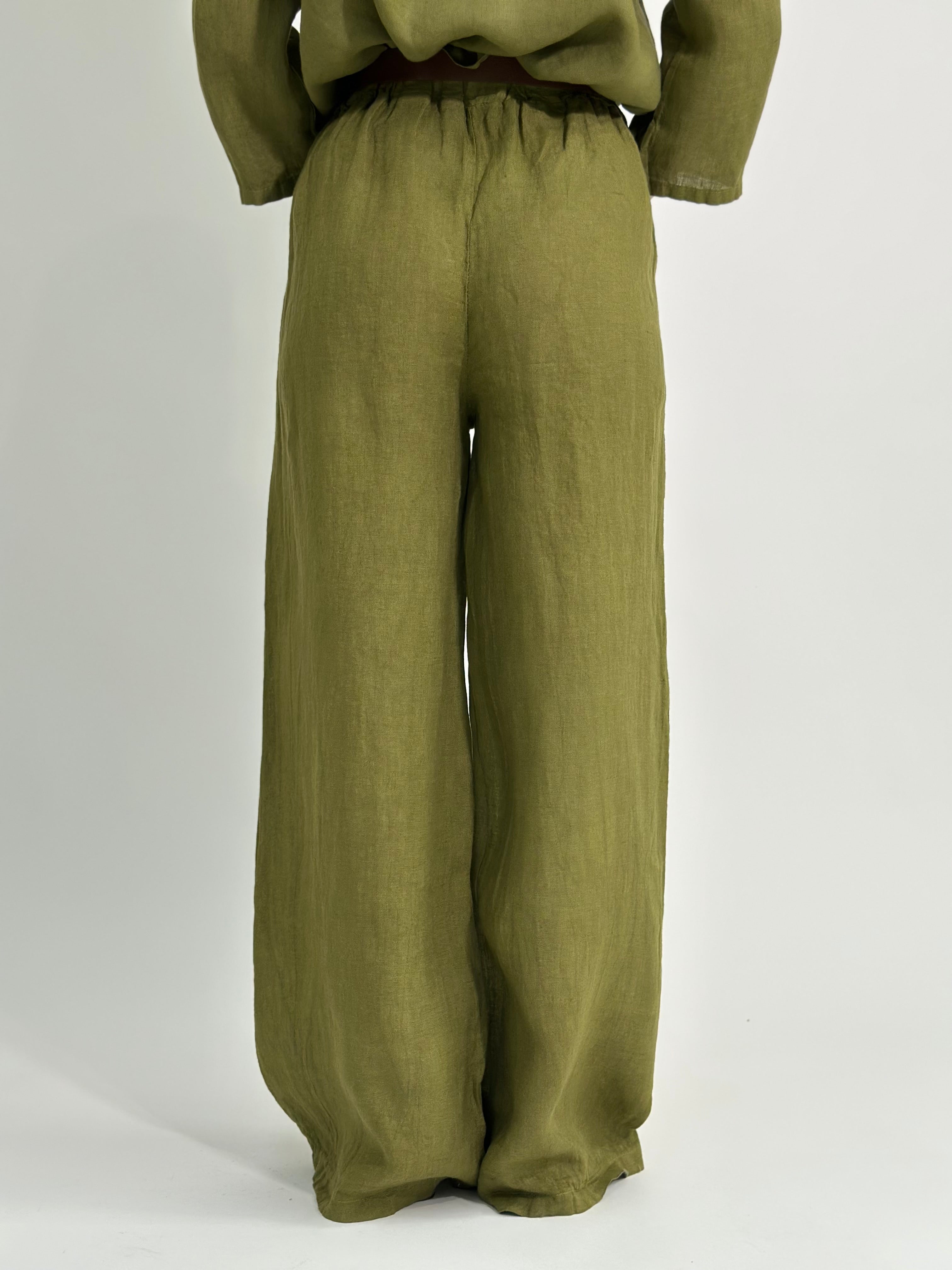 Pantalone lino 100% 1588