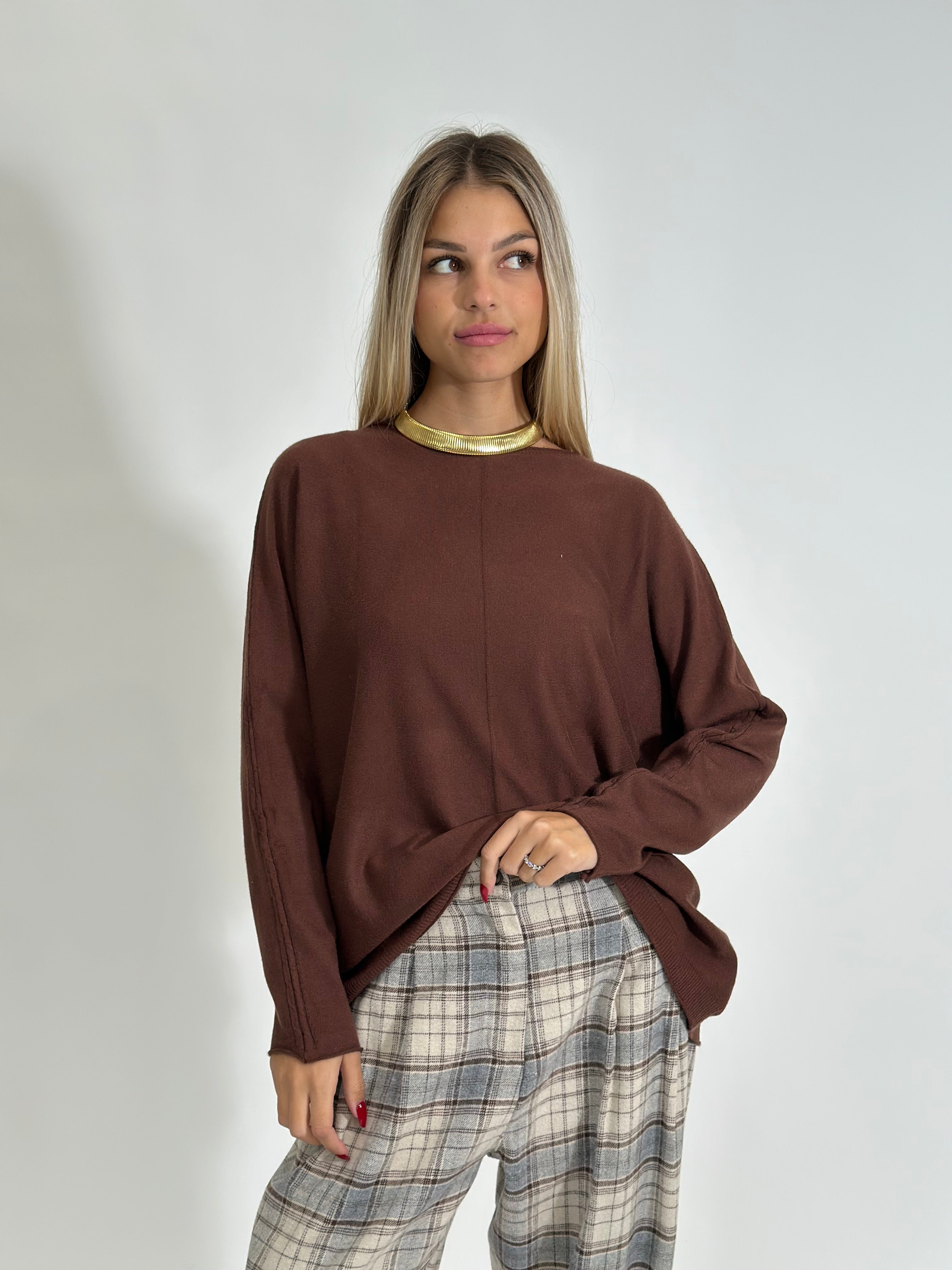 Maglia treccina ZS3097 MORO
