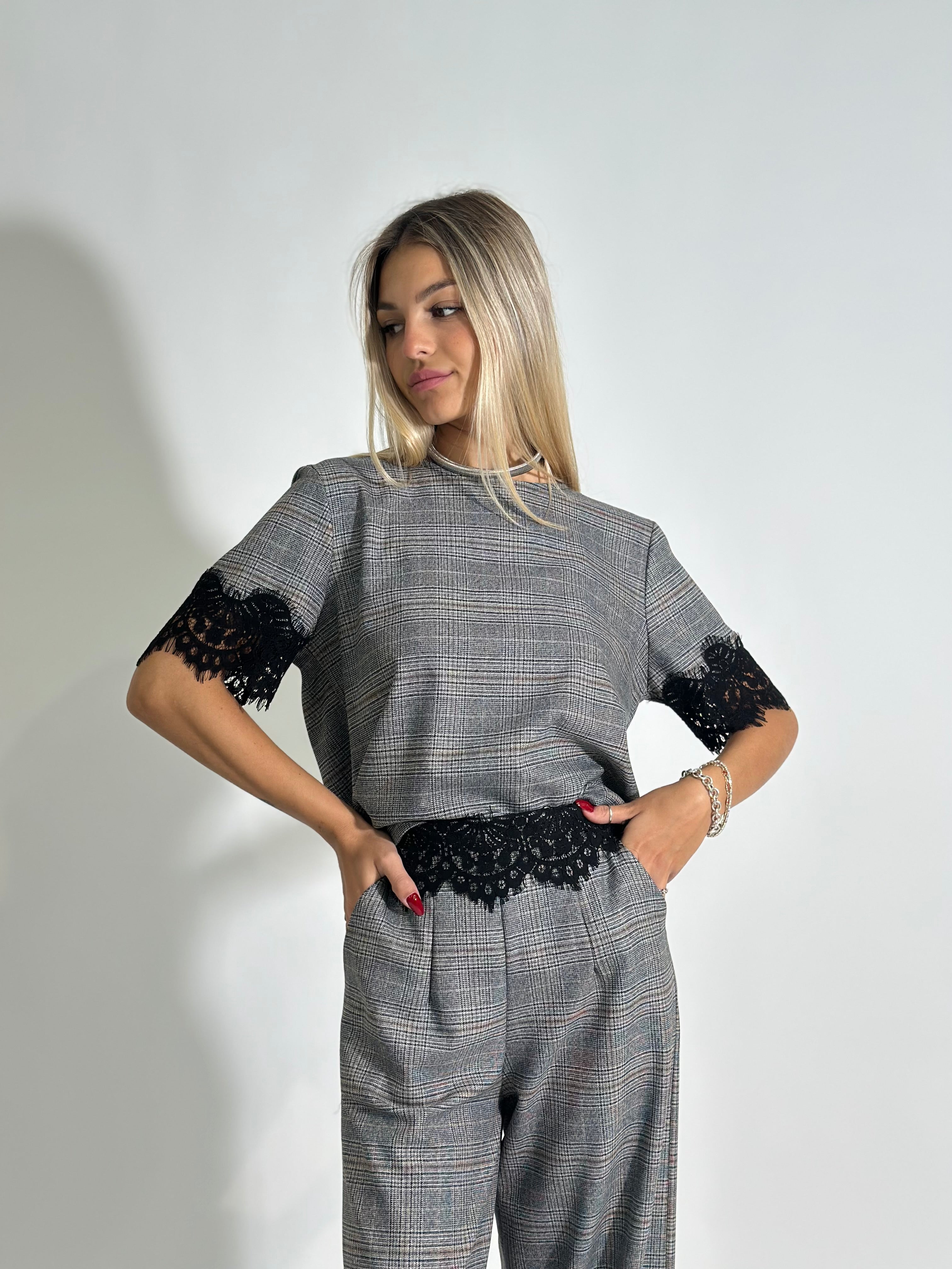 Completo madras 6753 GRIGIO