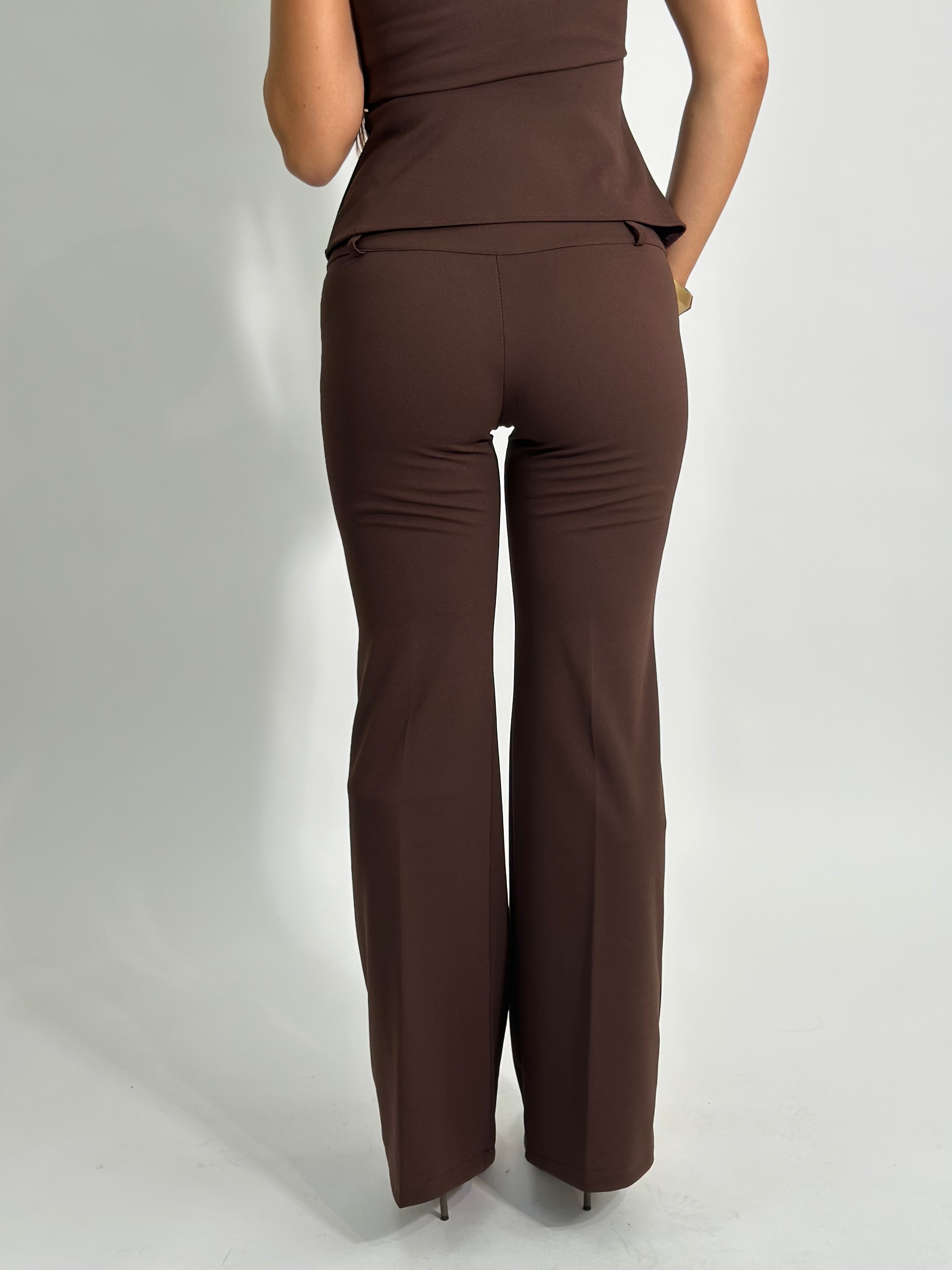 Pantalone flare 80 MORO