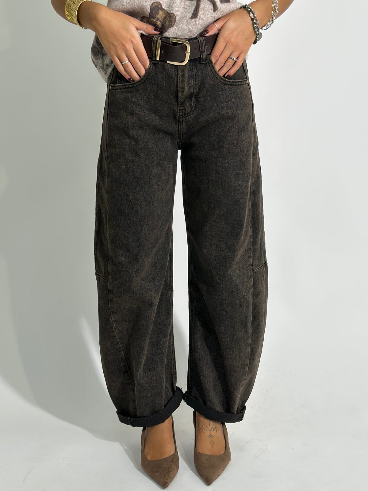 Jeans barrel 9260-10 DOUBLE BROWN