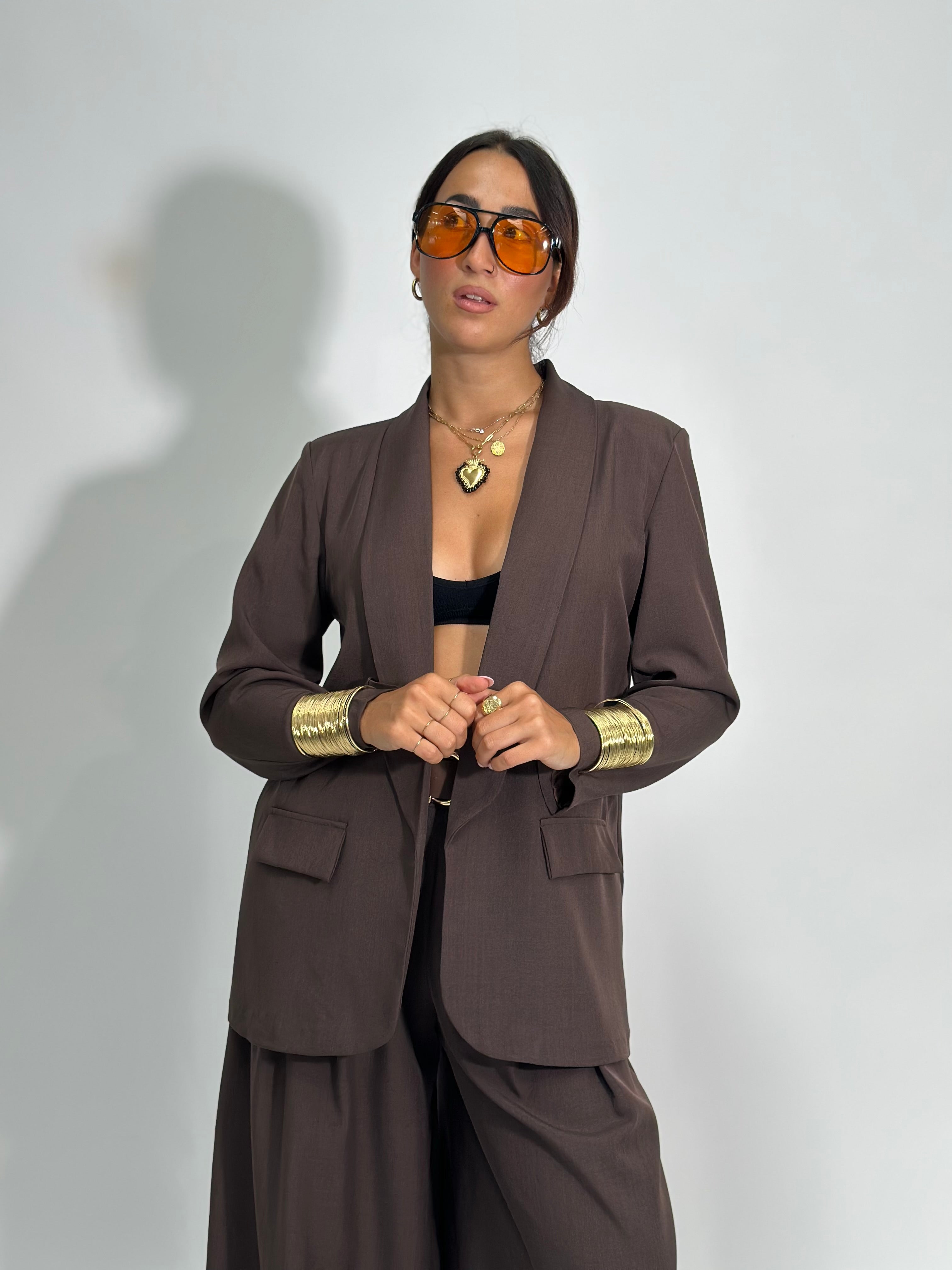 Giacca reverse 25433 MARRONE