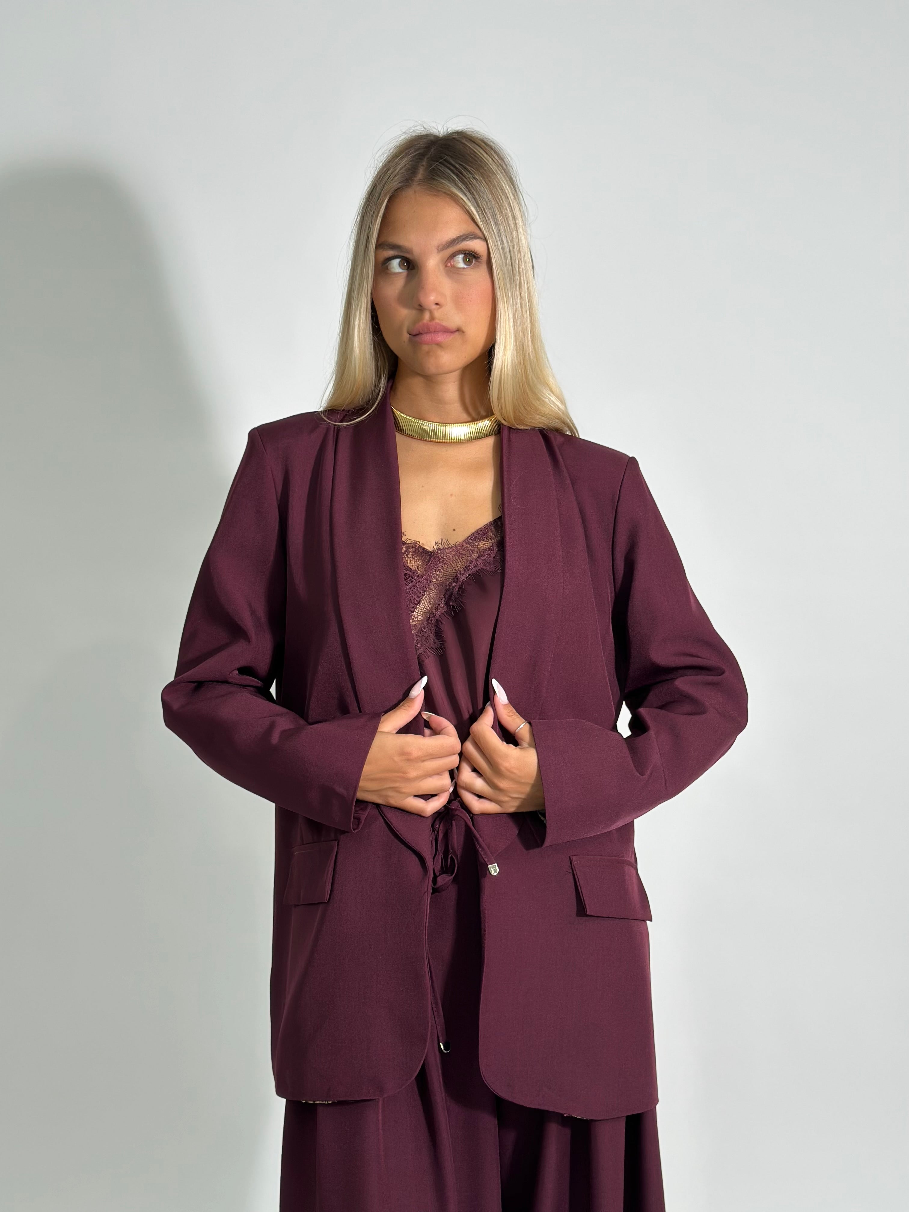 Giacca reverse mac 25623 BURGUNDY