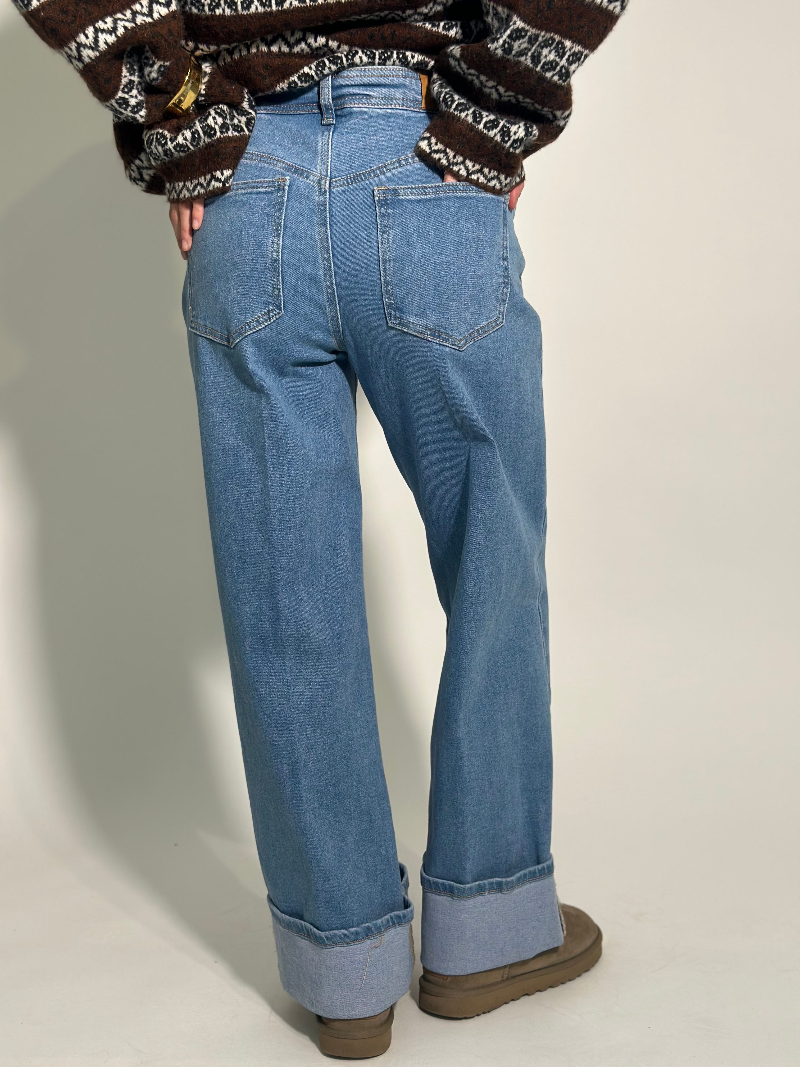 Jeans risvolto JC864