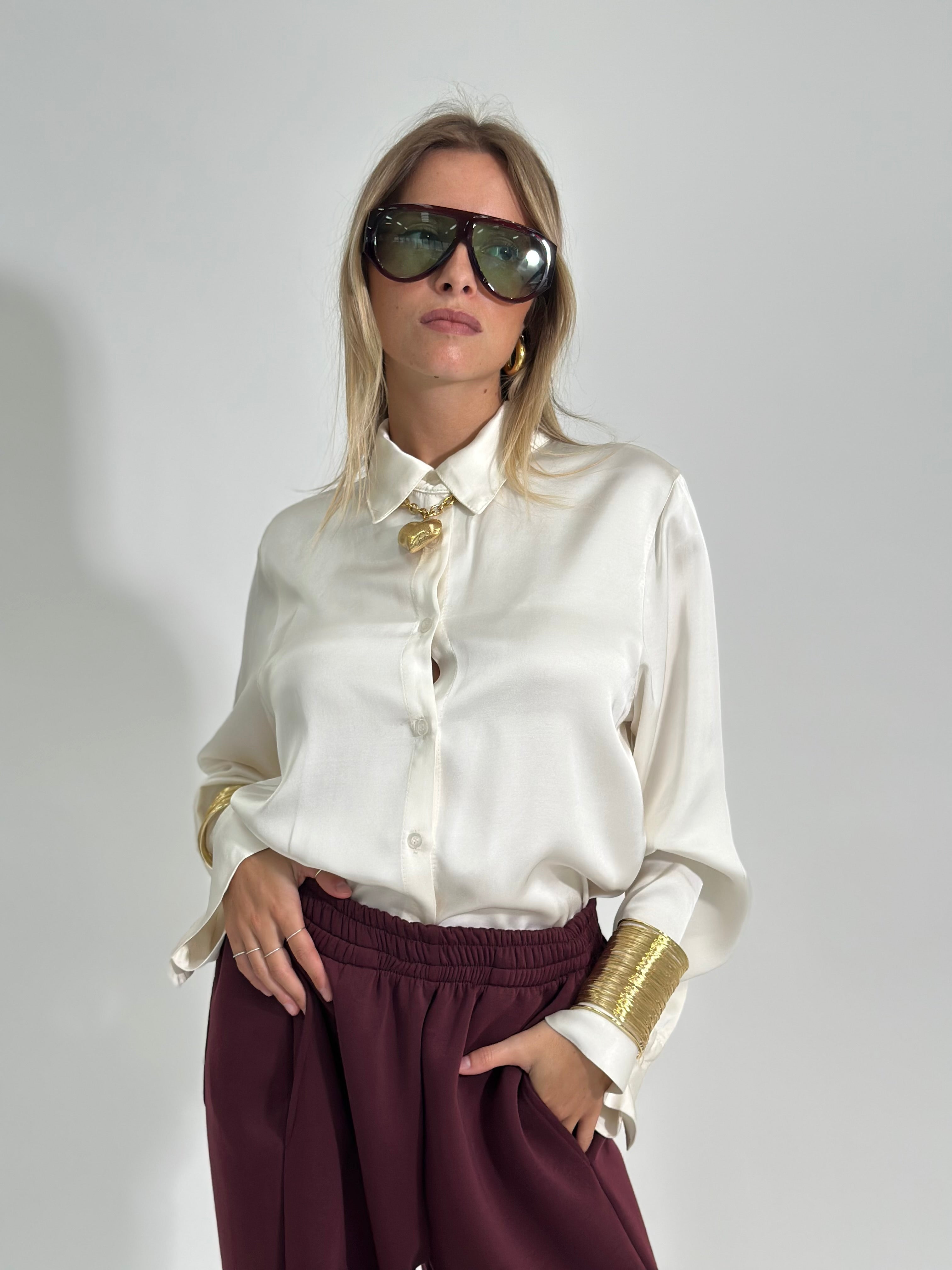 Camicia cupro 5579 PANNA