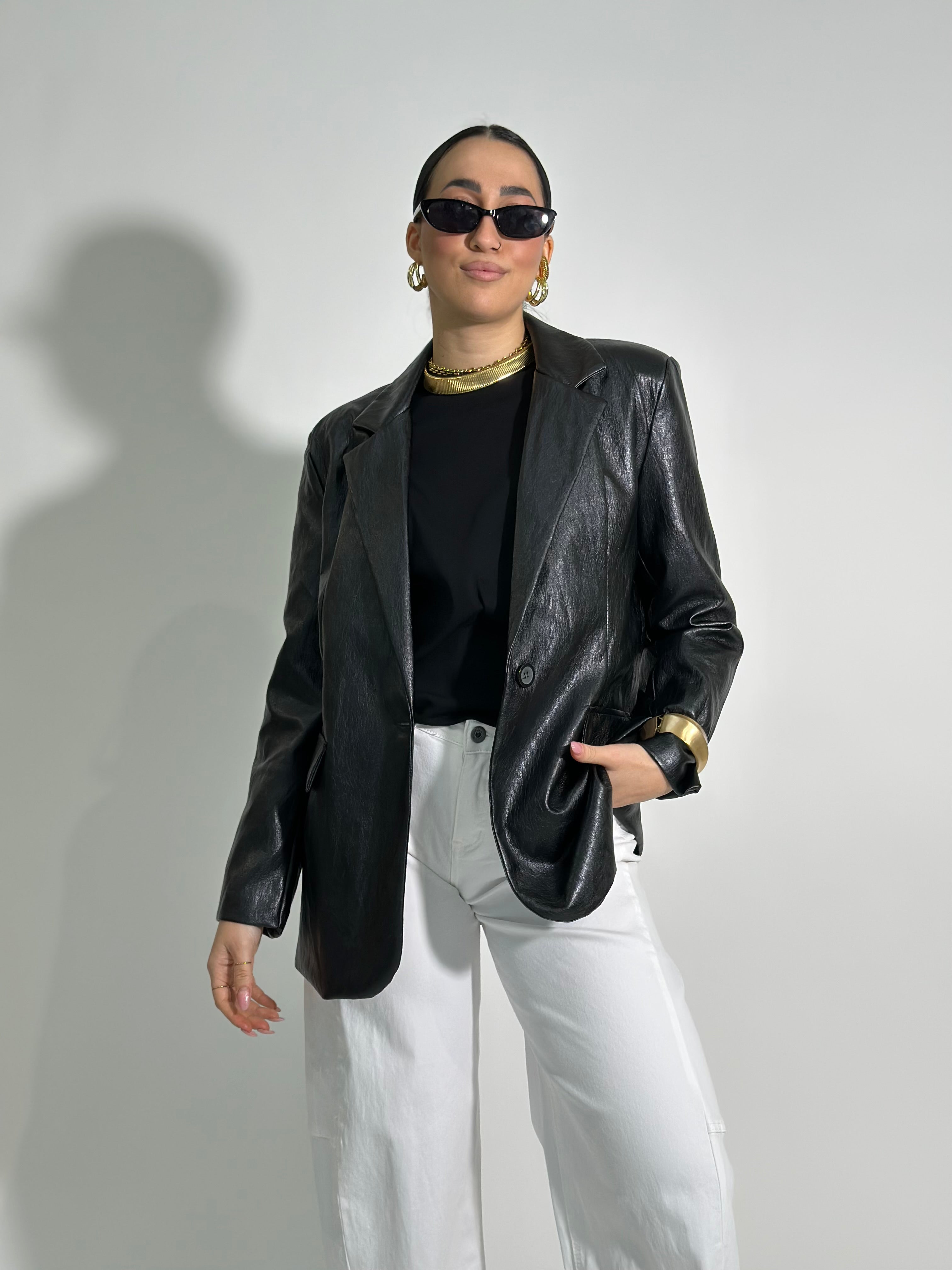 Giacca effetto stropicciato 19305