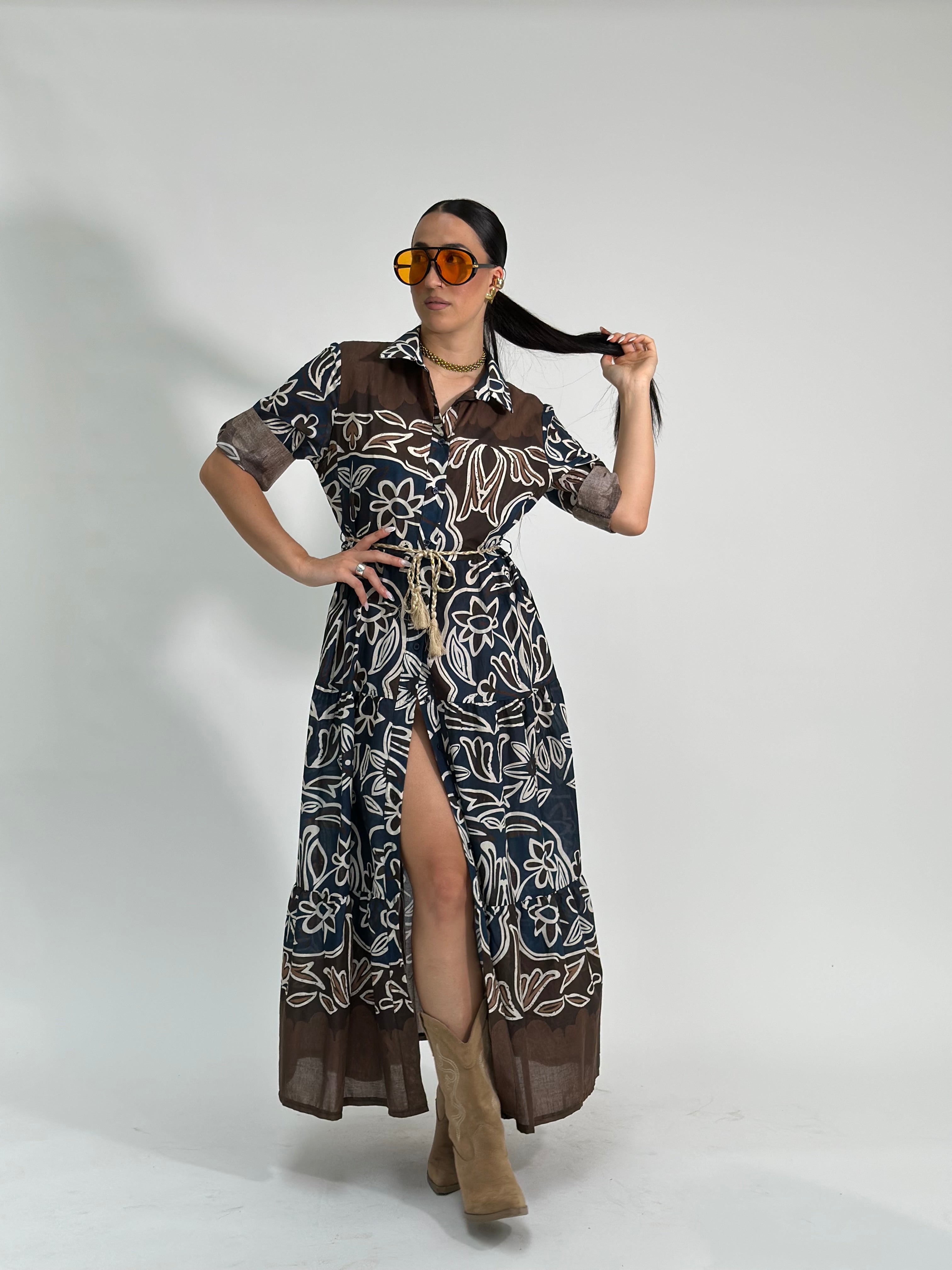 Abito fantasy 21180 BLU