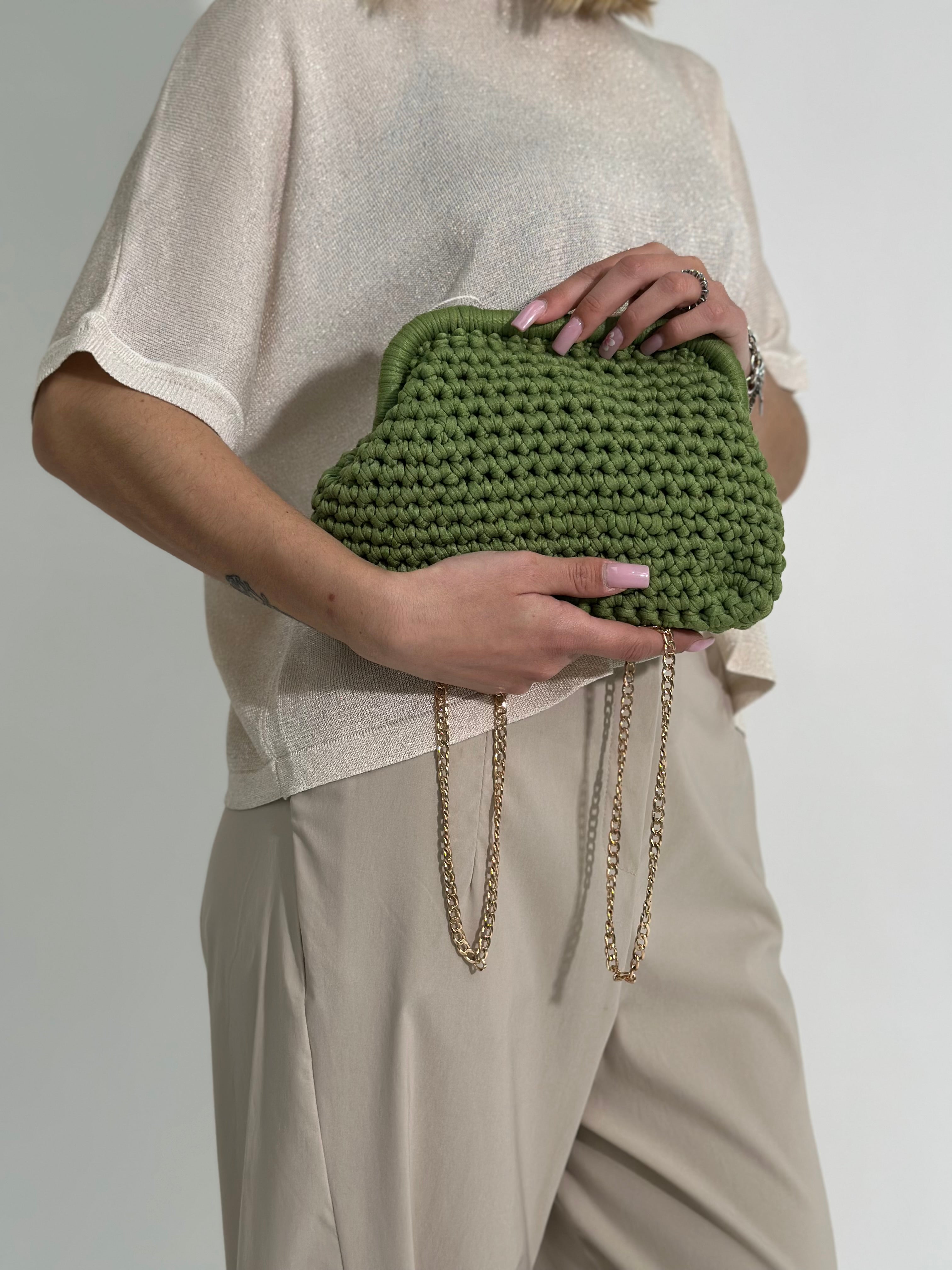 Borsa clutch 2657 VERDE