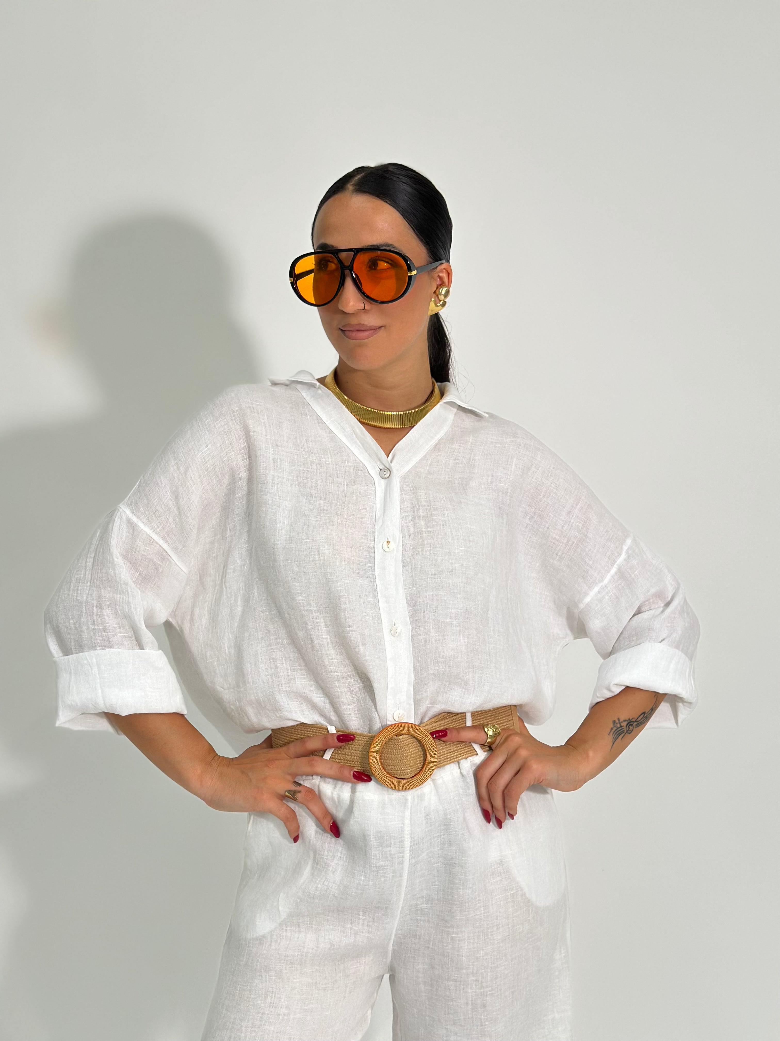 Camicia lino over 89303
