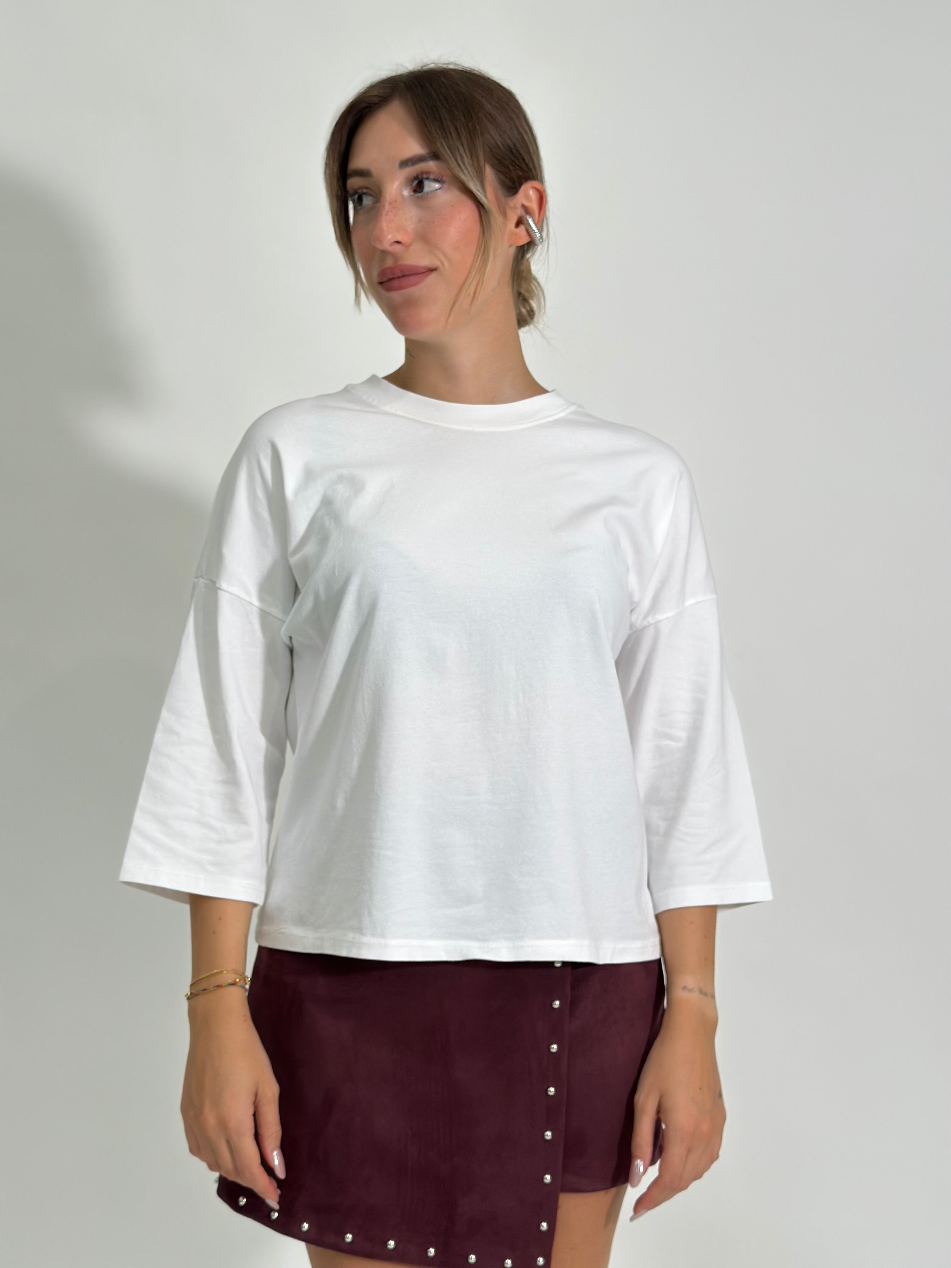 T-shirt 10512 manica lunga BIANCO