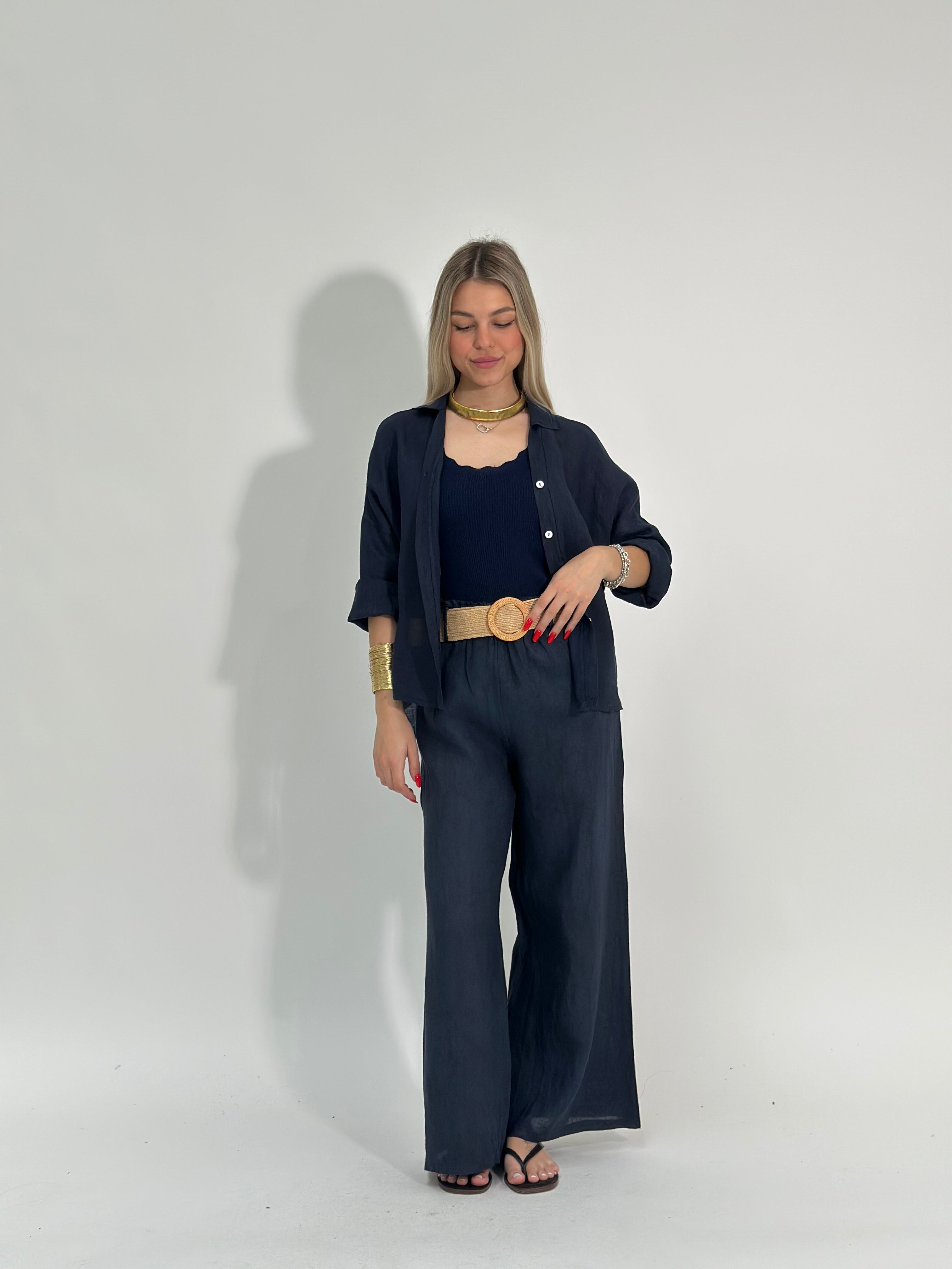 Camicia lino over 89303