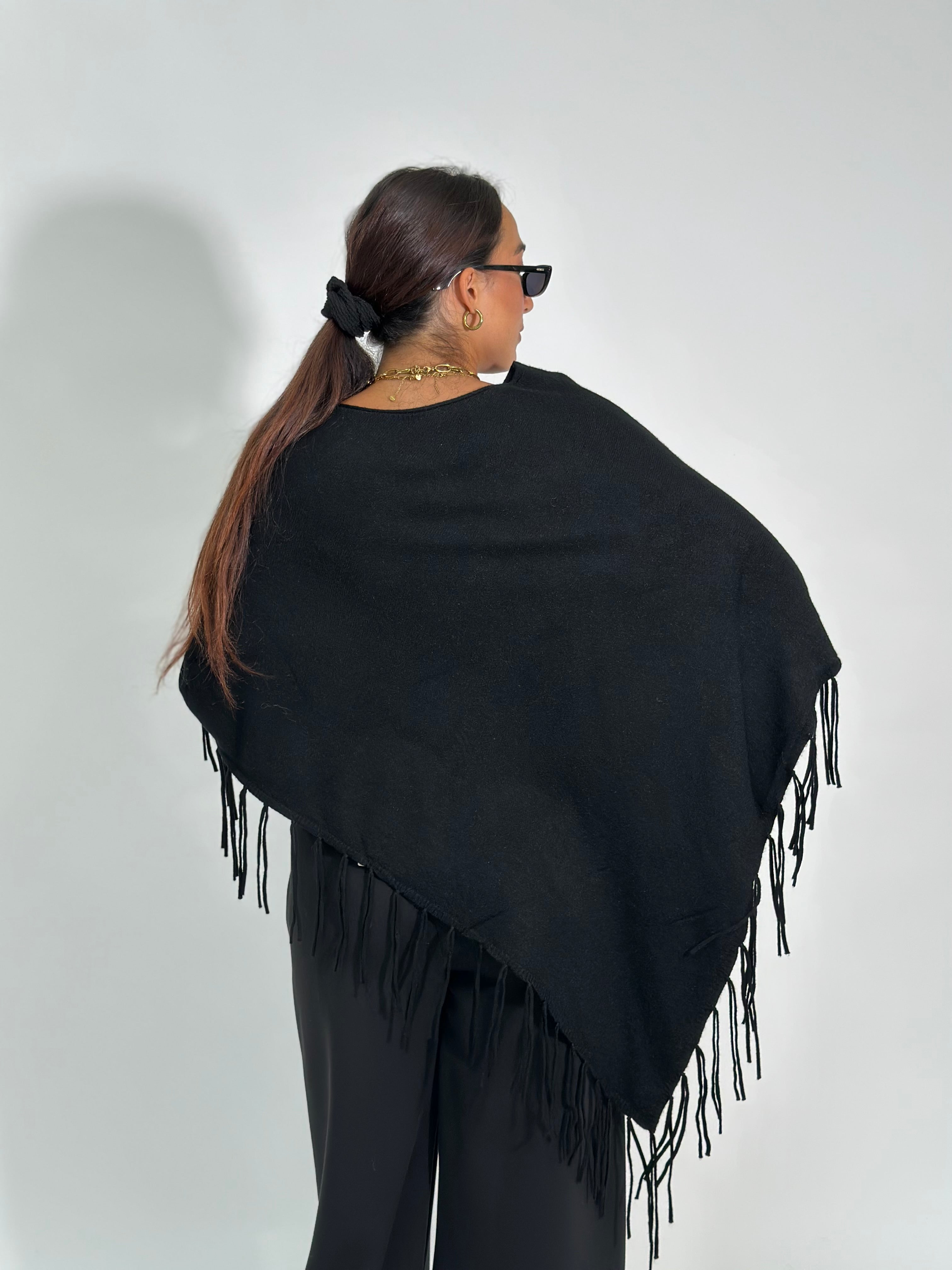Poncho C643 NERO