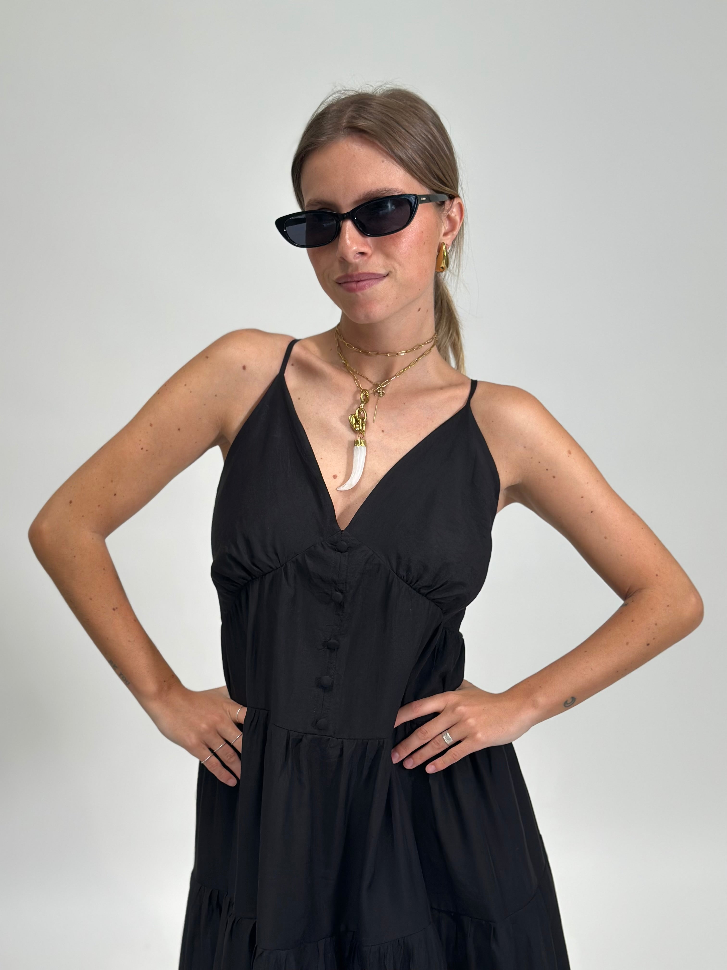 Abito balze 2533 NERO