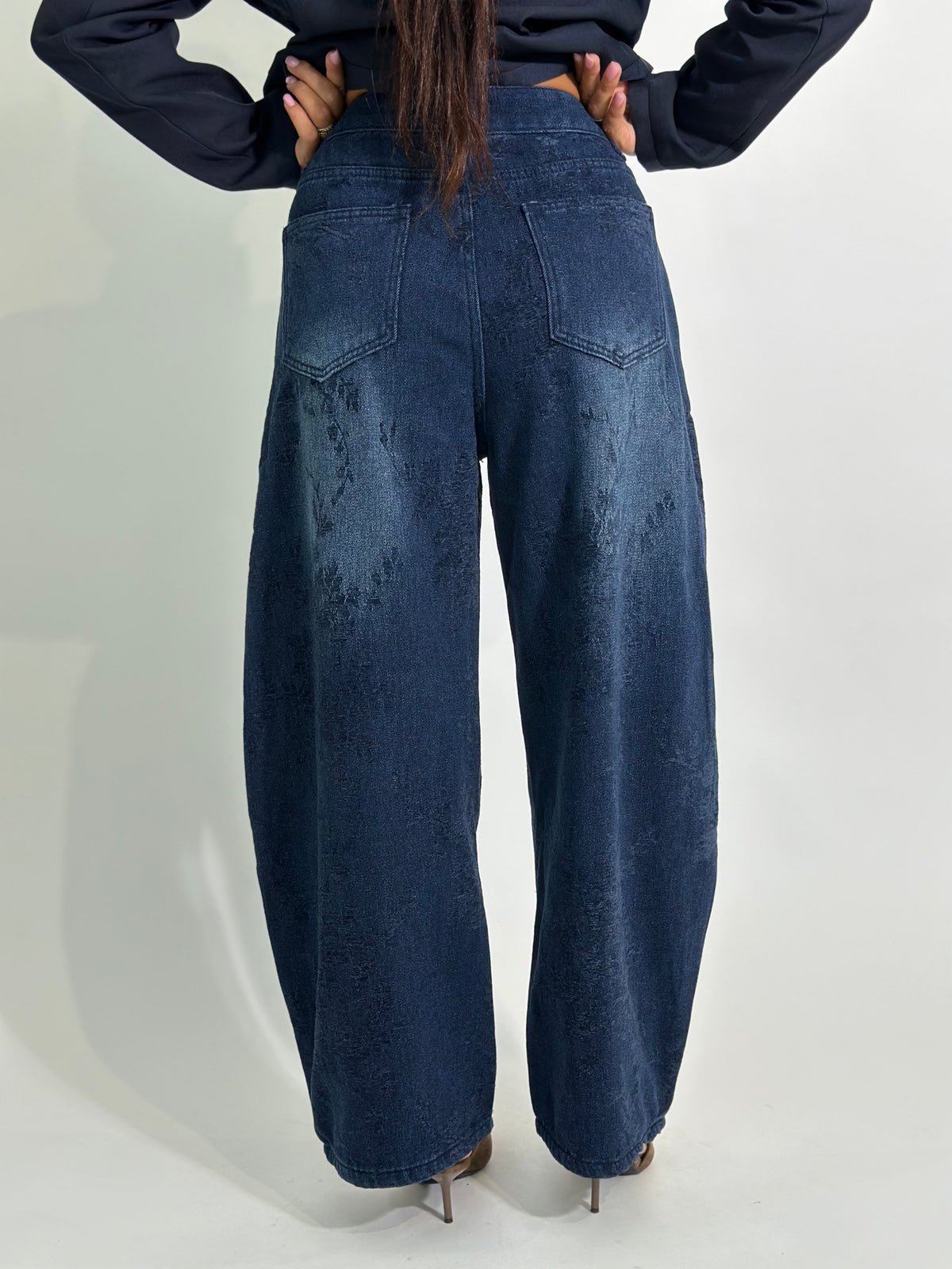 Jeans floccato blu 994
