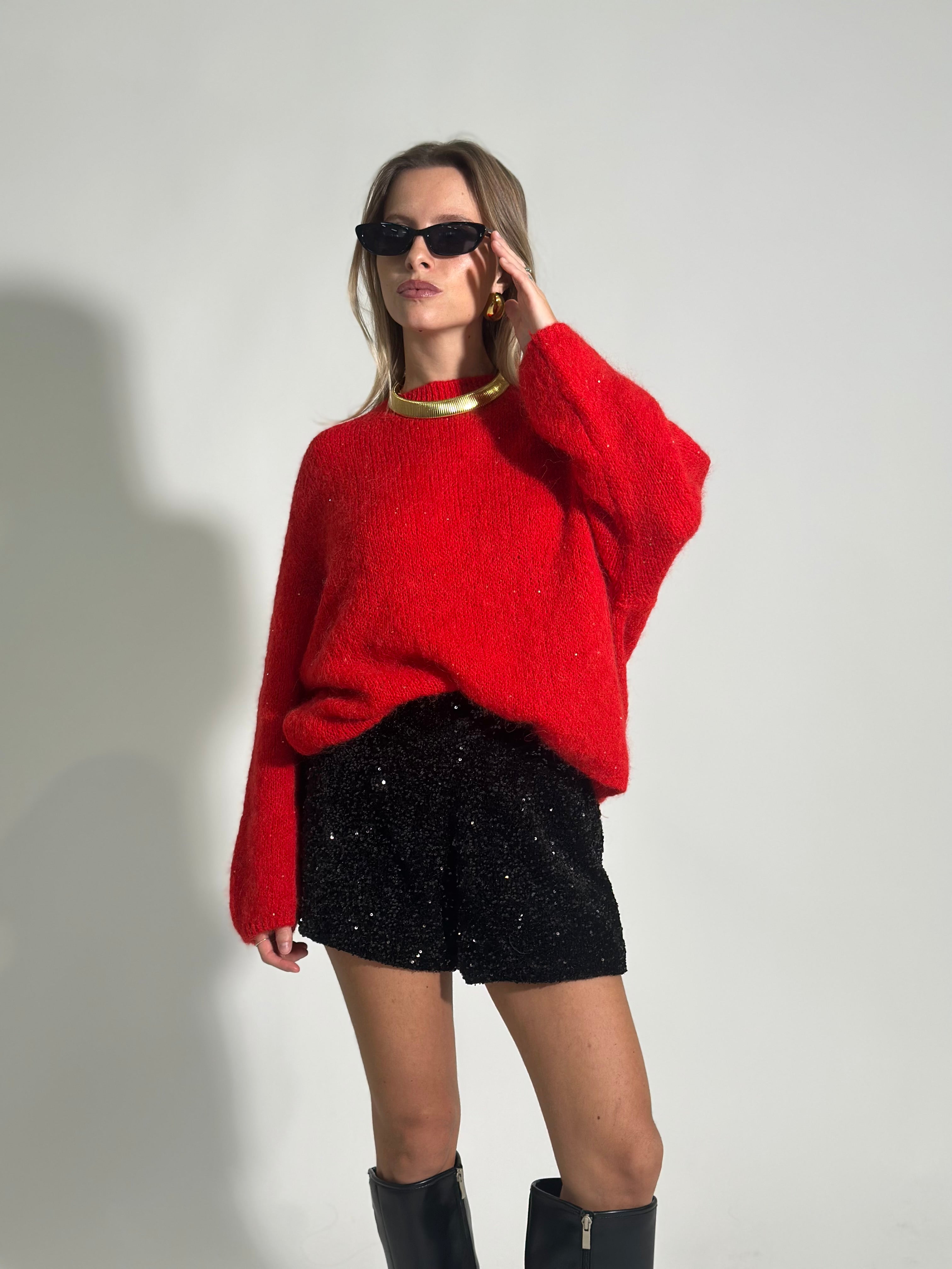 Maglia alpaca paillettes 5249