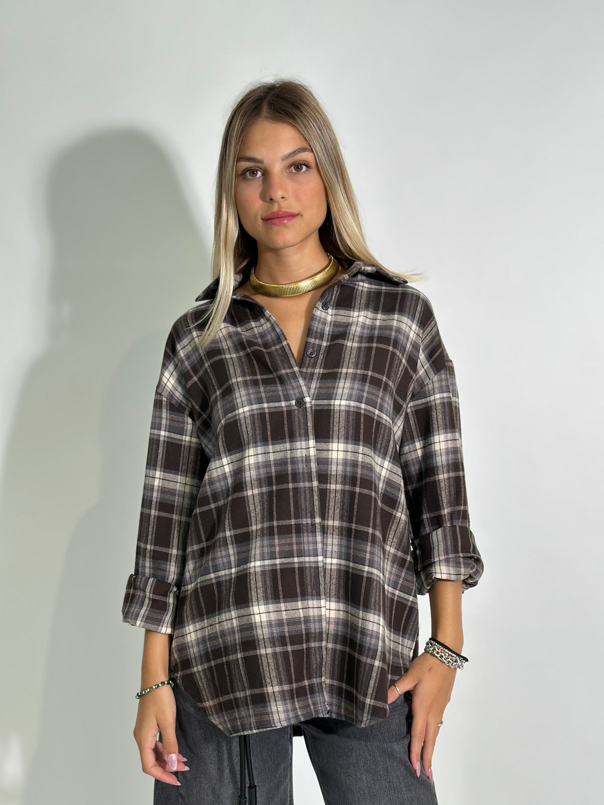 Camicia madras 13731 MORO