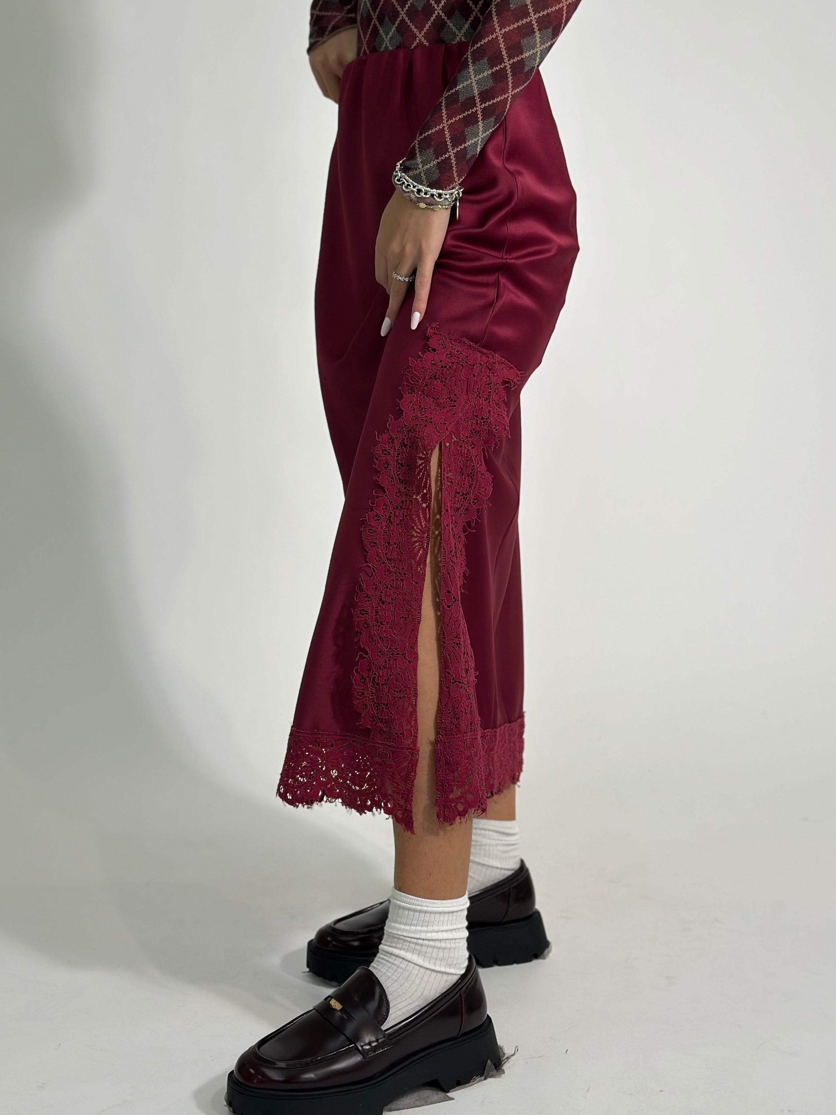 Gonna lingerie 11917 BURGUNDY