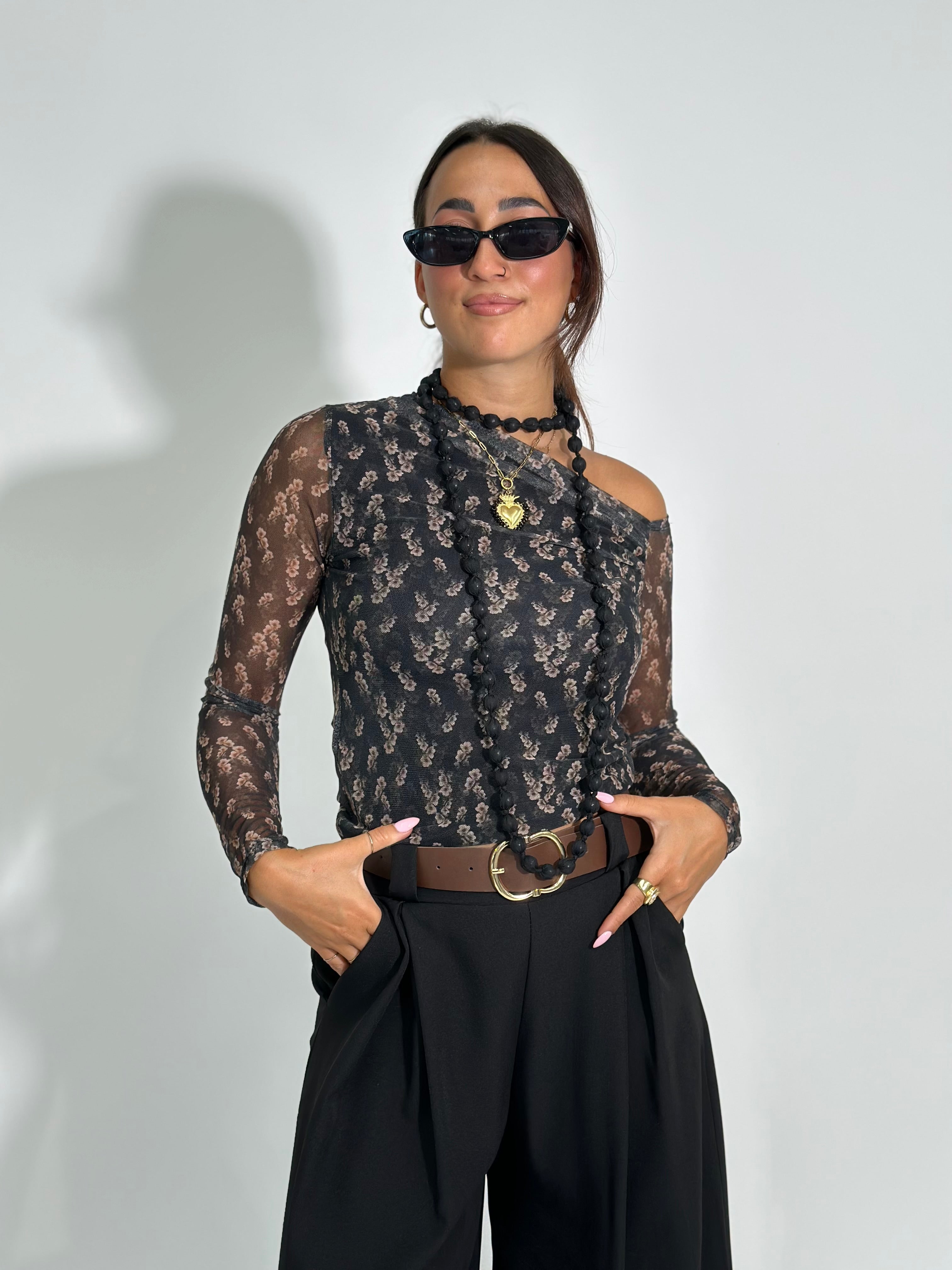 Maglia micro rete 11396 NERO