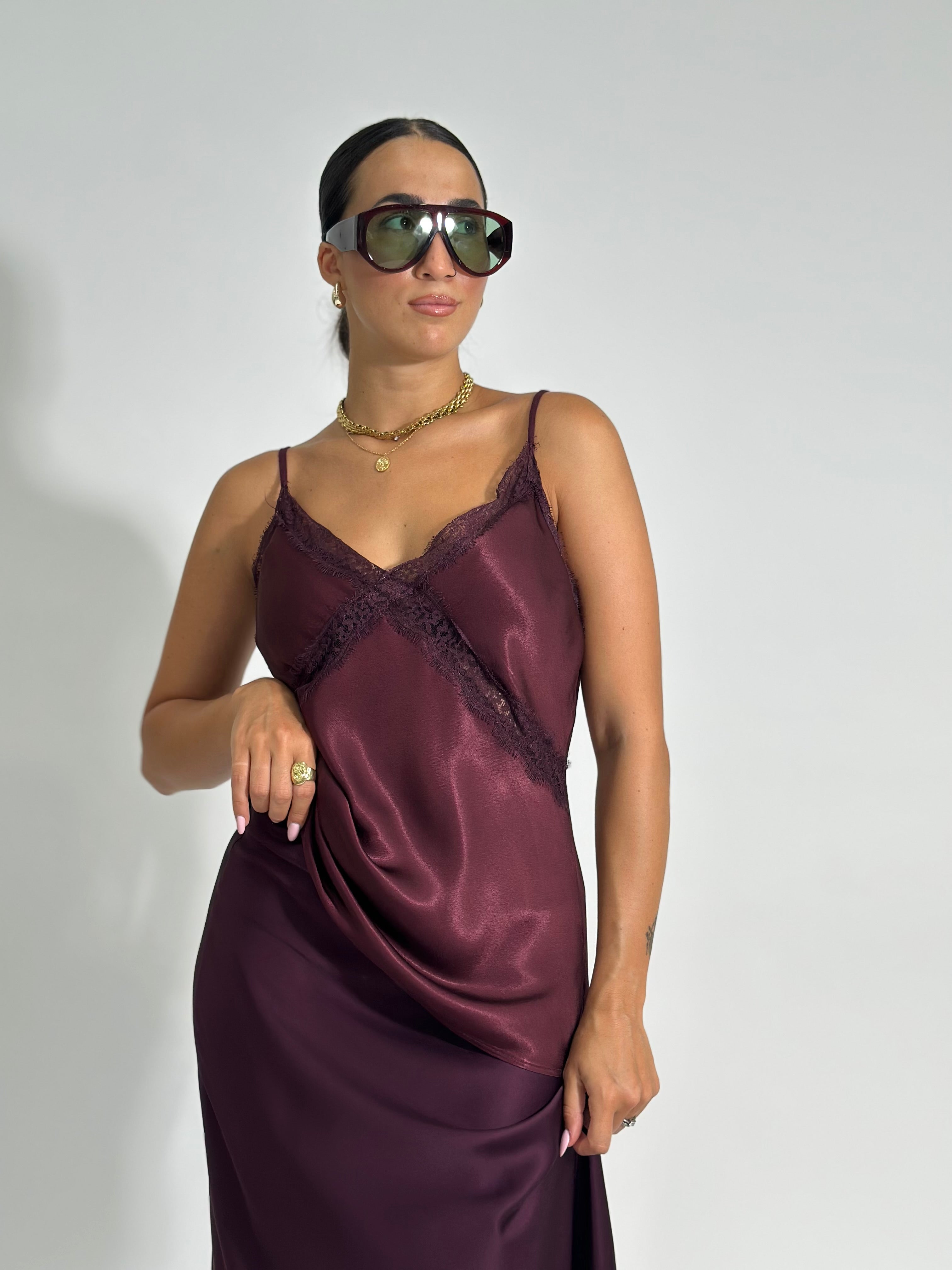 Top pizzo 80228 BURGUNDY