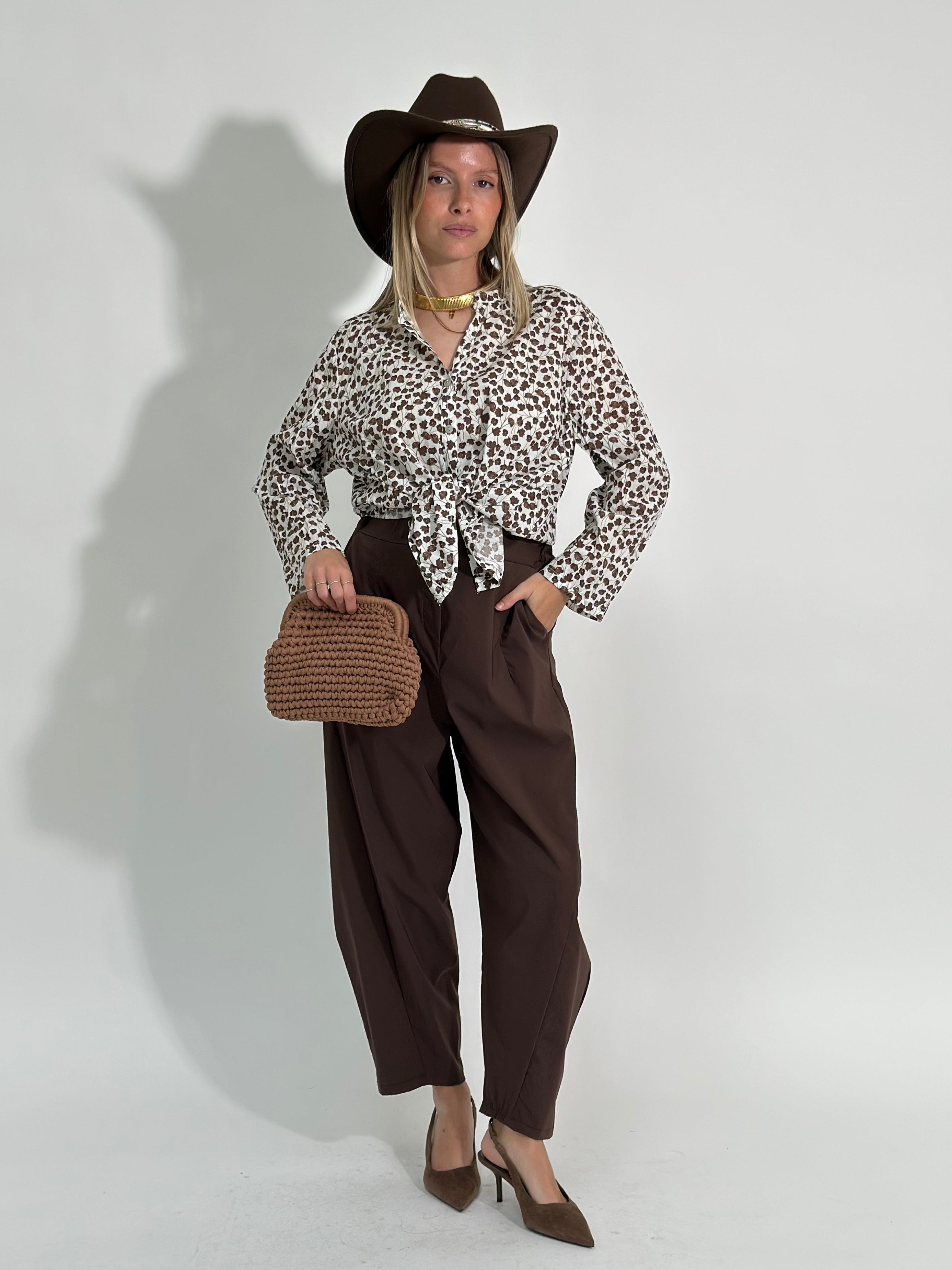 Pantalone bengalina 2641 CIOCCO