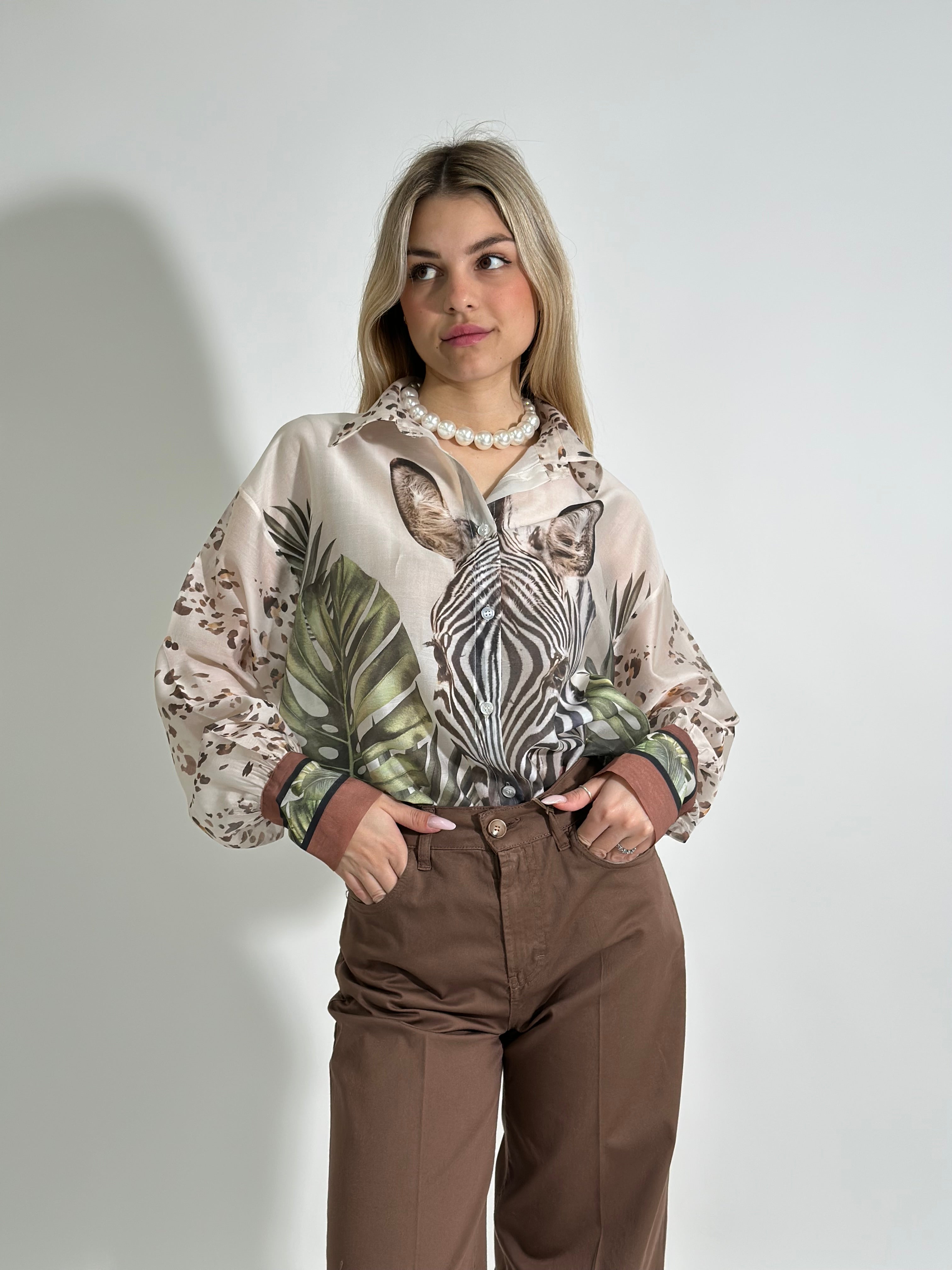 Camicia zebra R01337