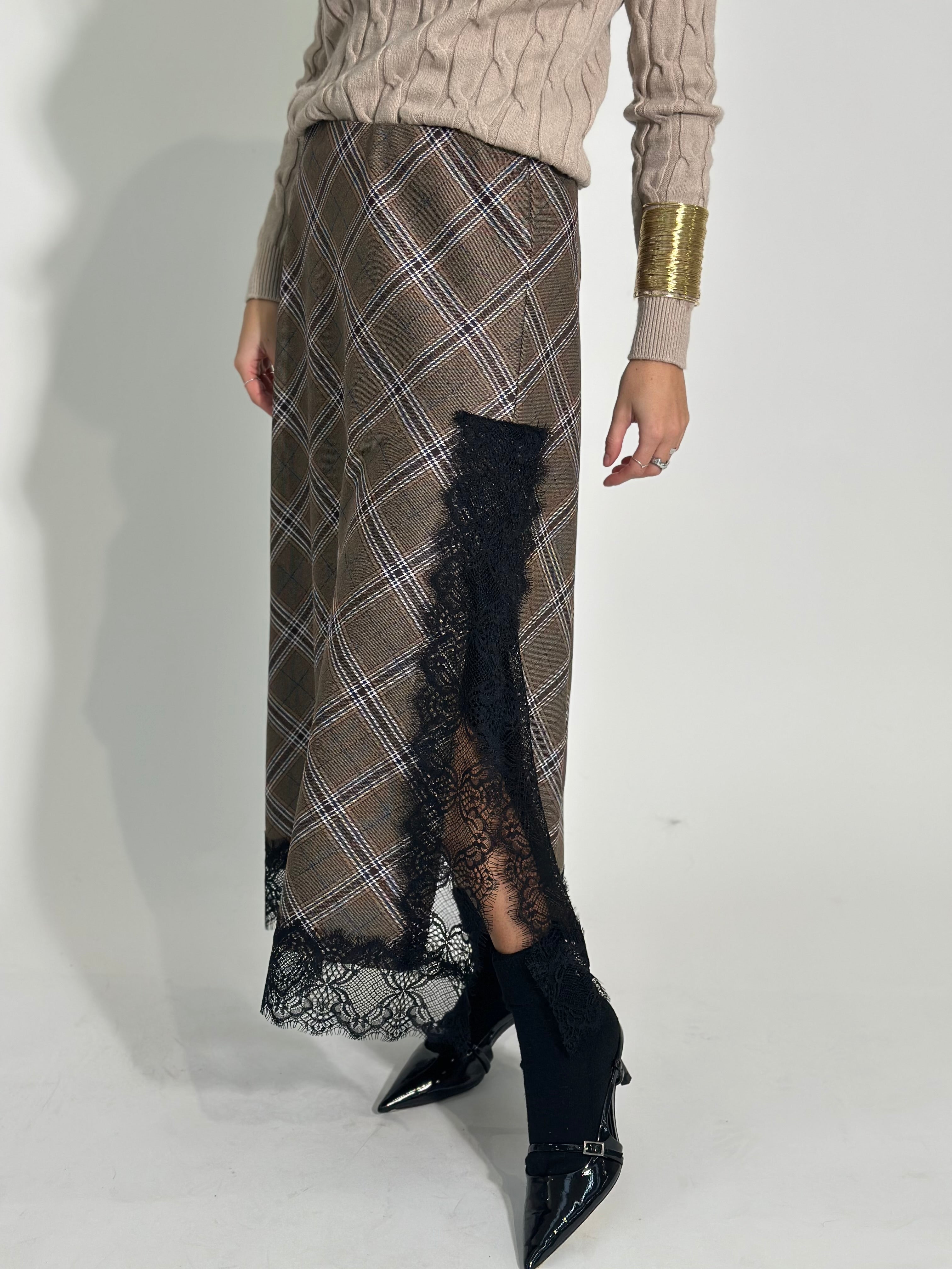 Gonna tartan pizzo 4759