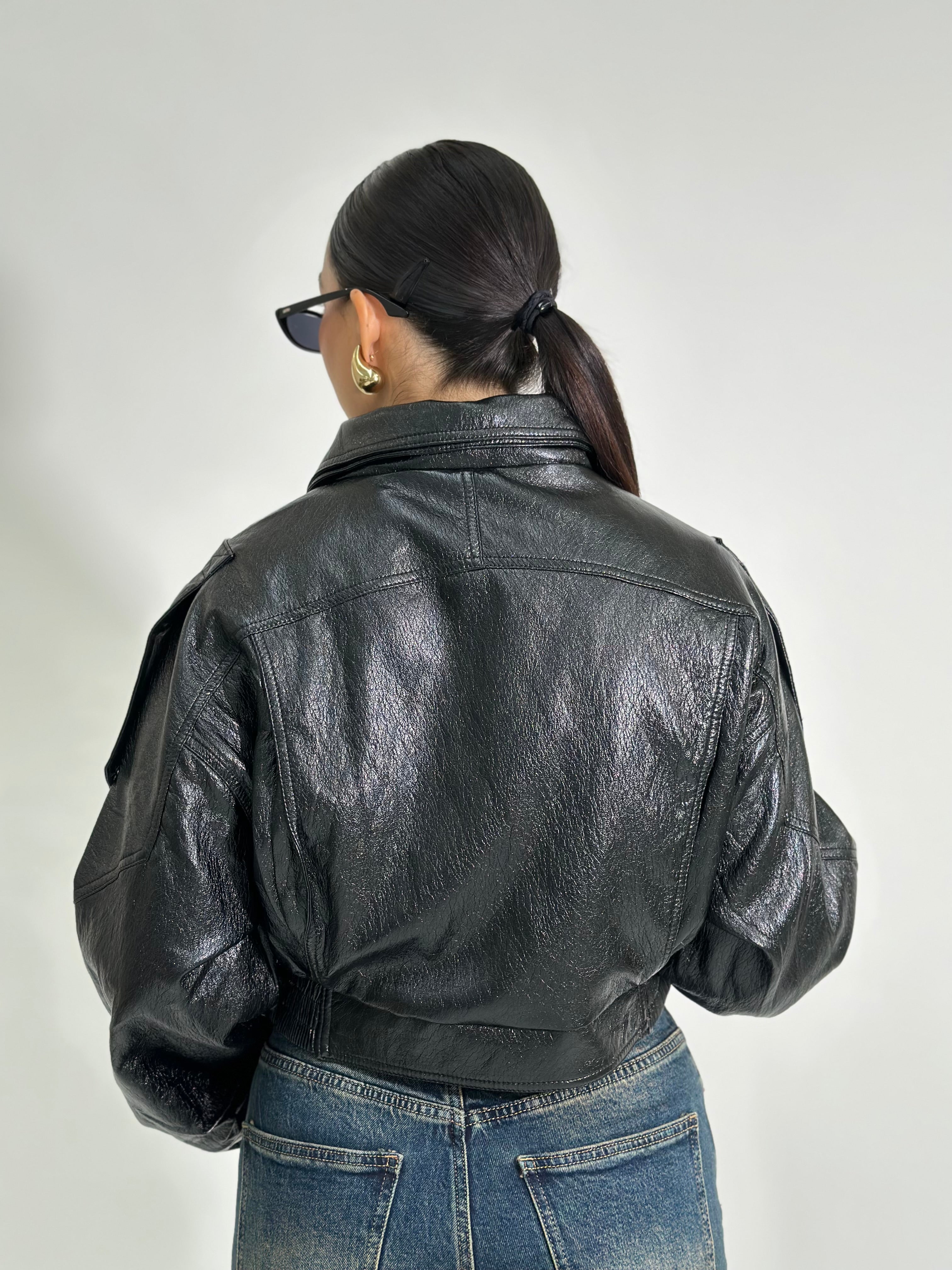 Bomber crop BZR 2846 NERO