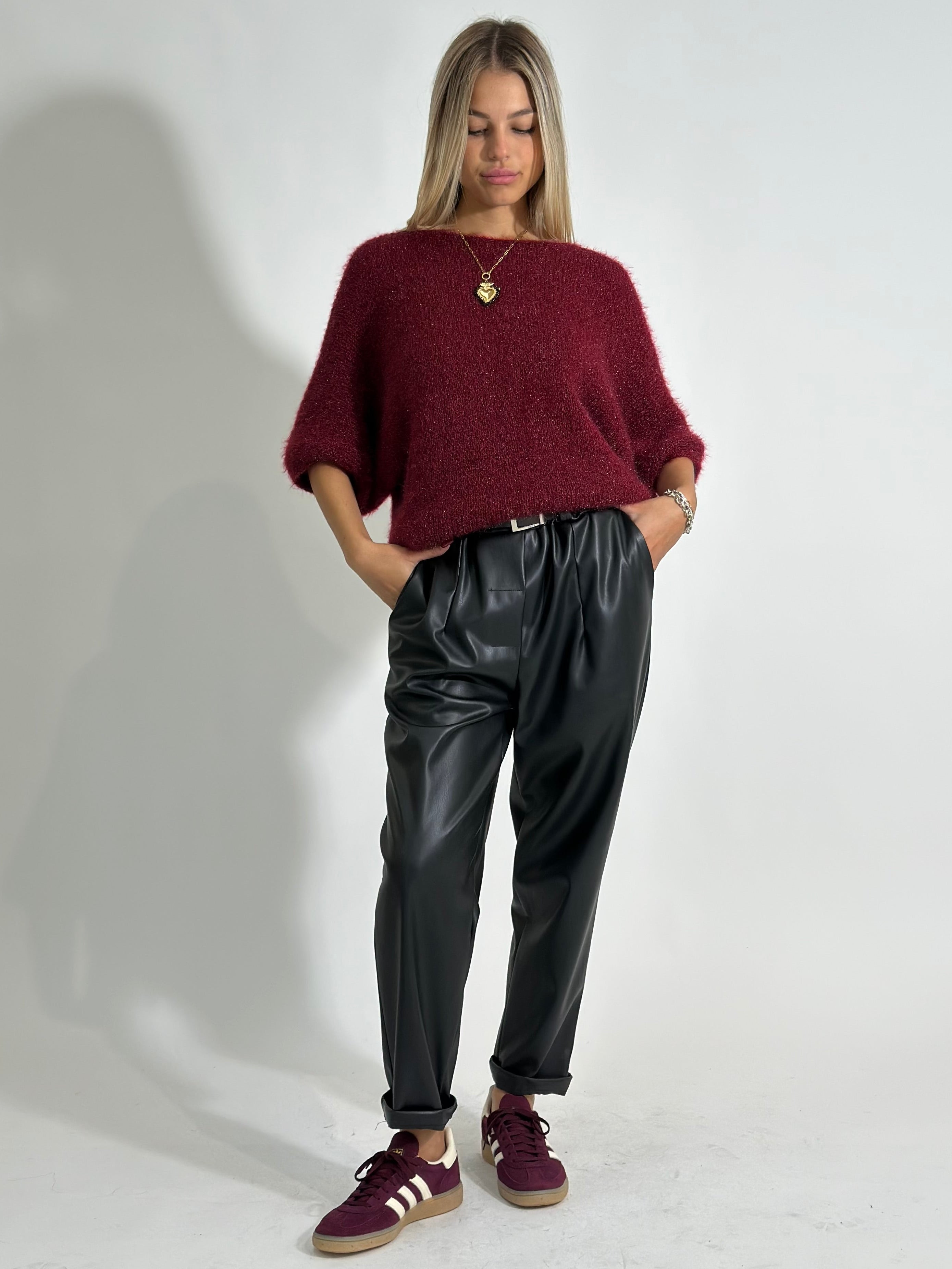 Pantalone Ecopelle 22551 NERO
