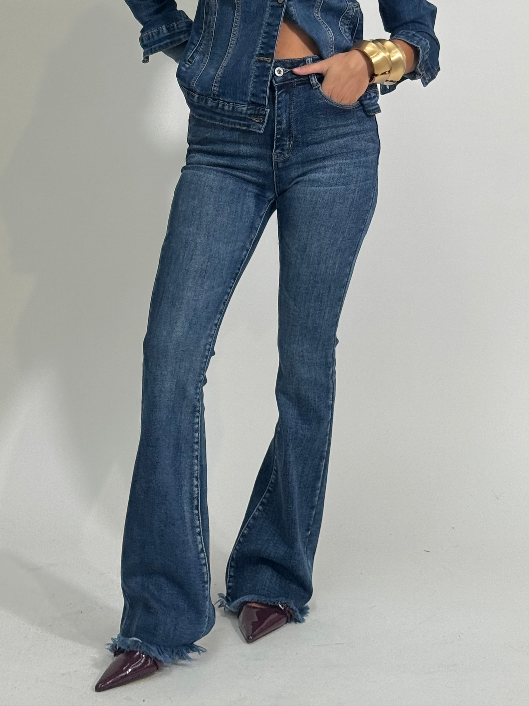 Jeans zampetta L1006