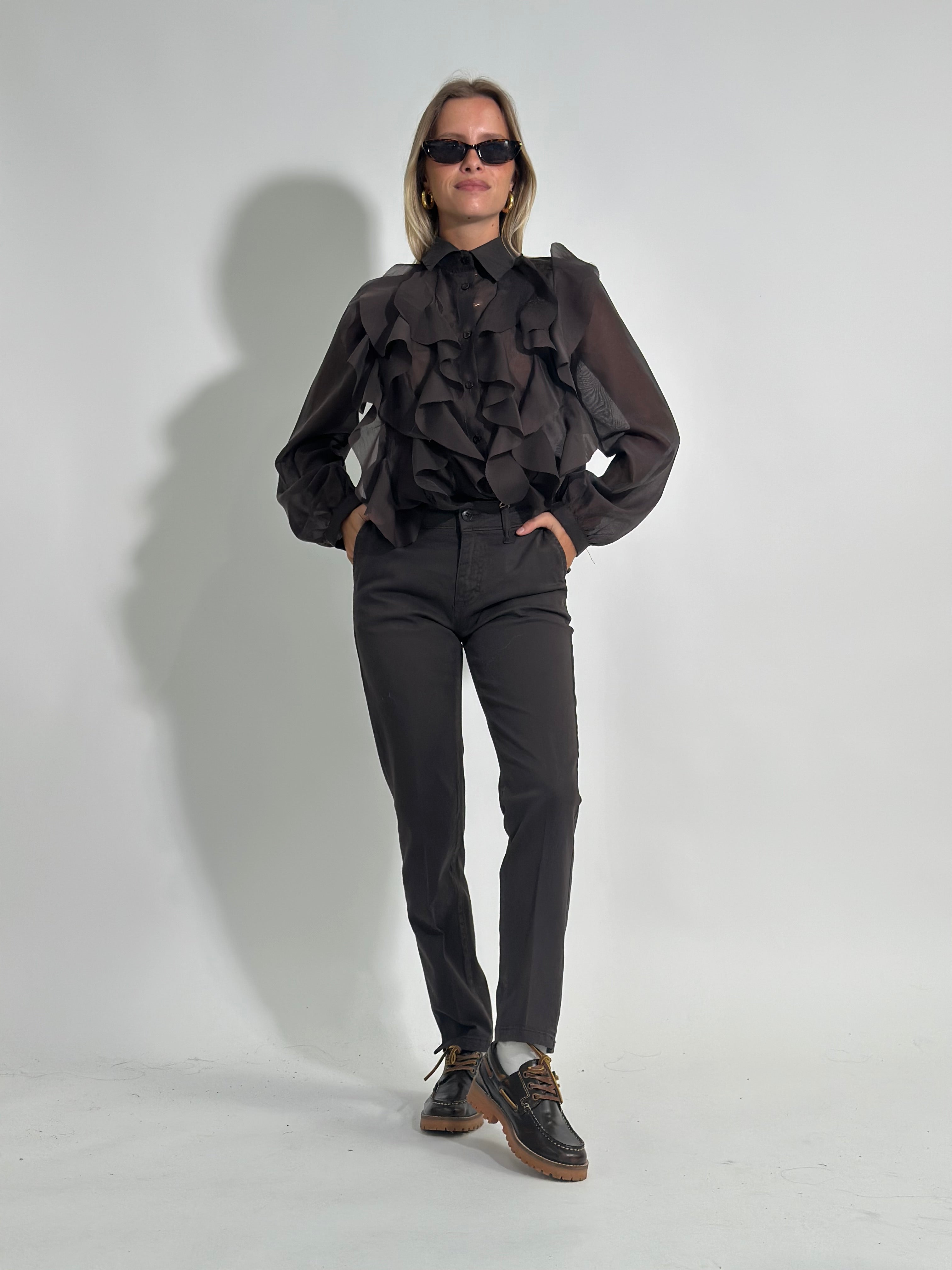 Pantalone chino 869 MARRONE