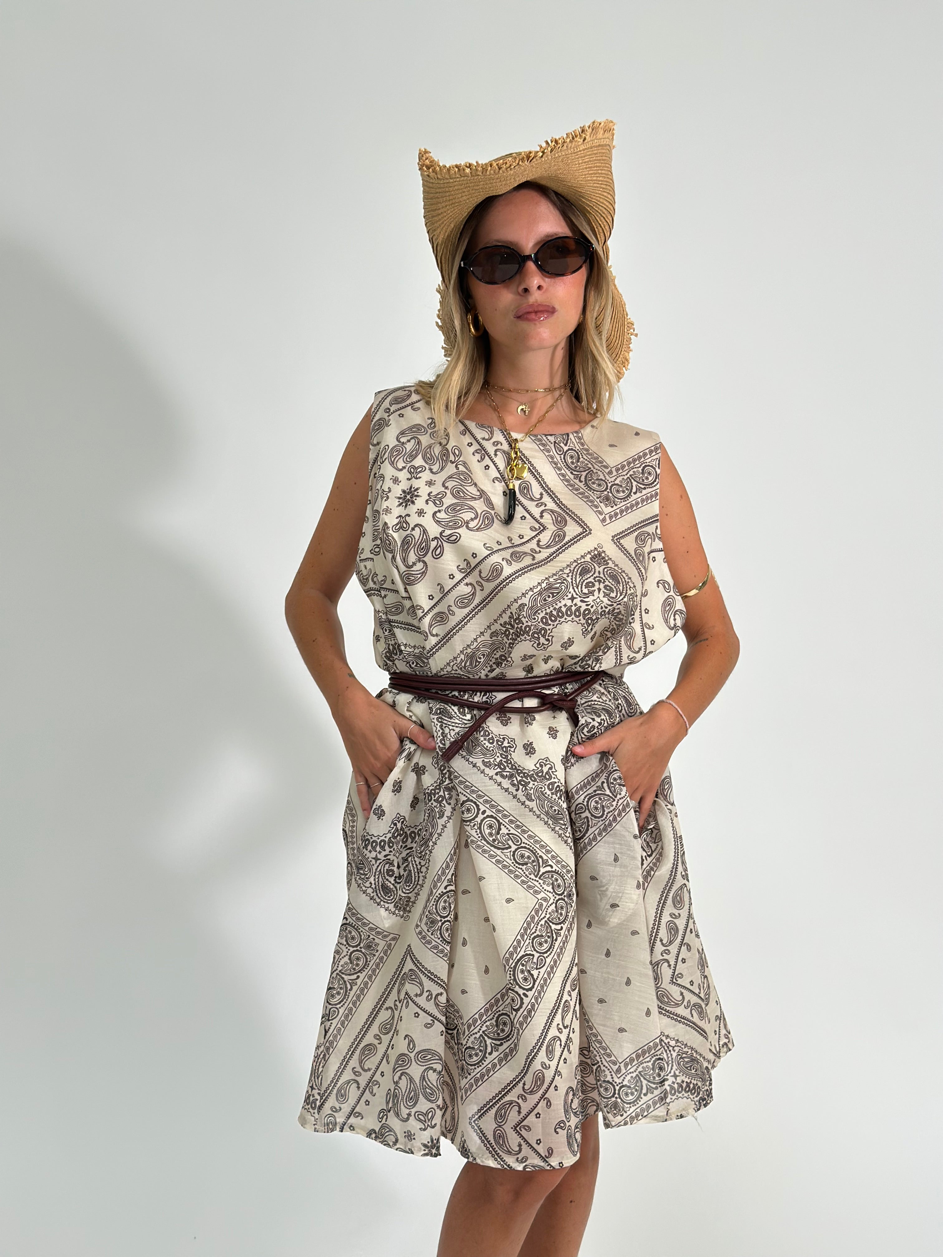 Abito bandana 4563 BEIGE