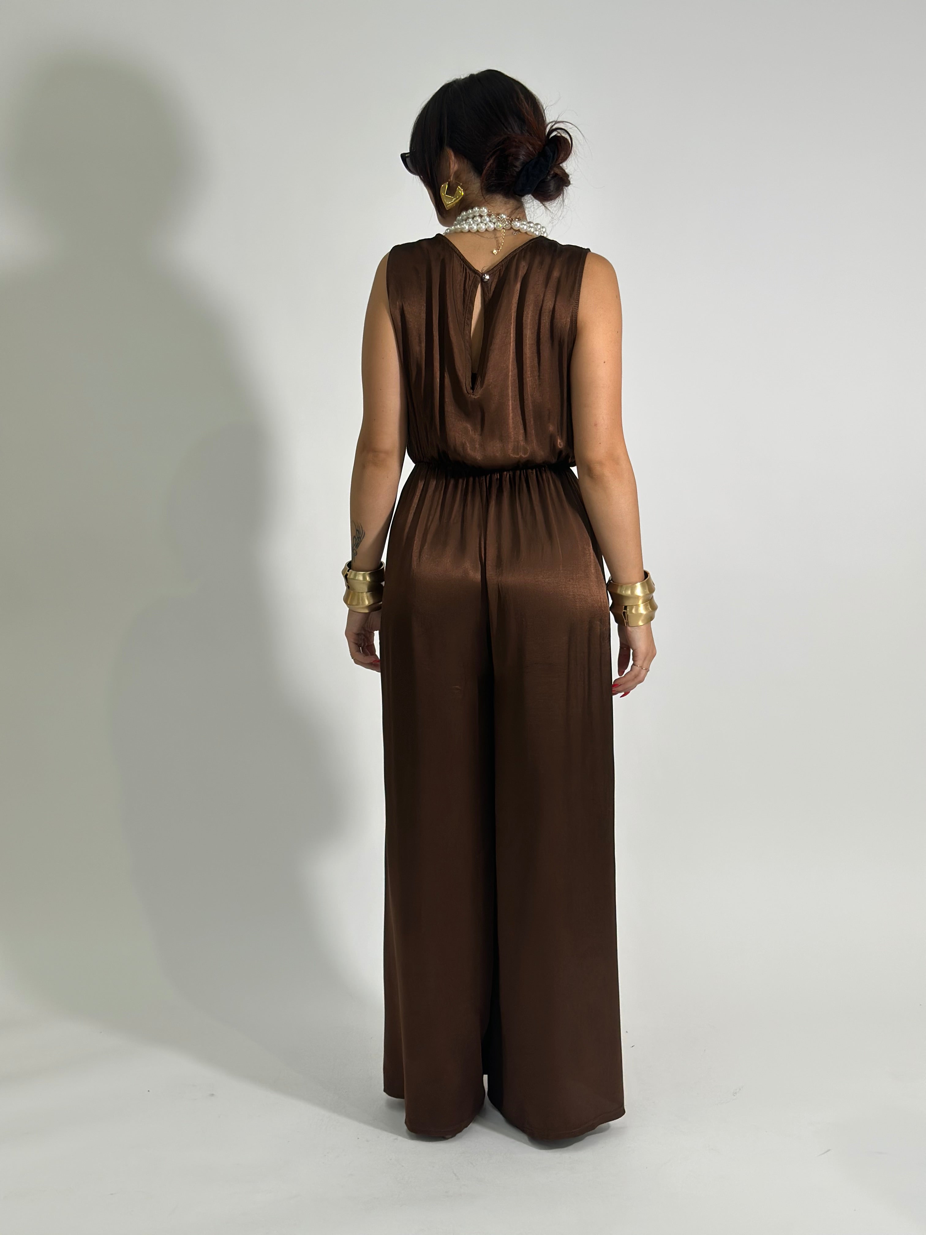 Tuta satin 6508 BROWN