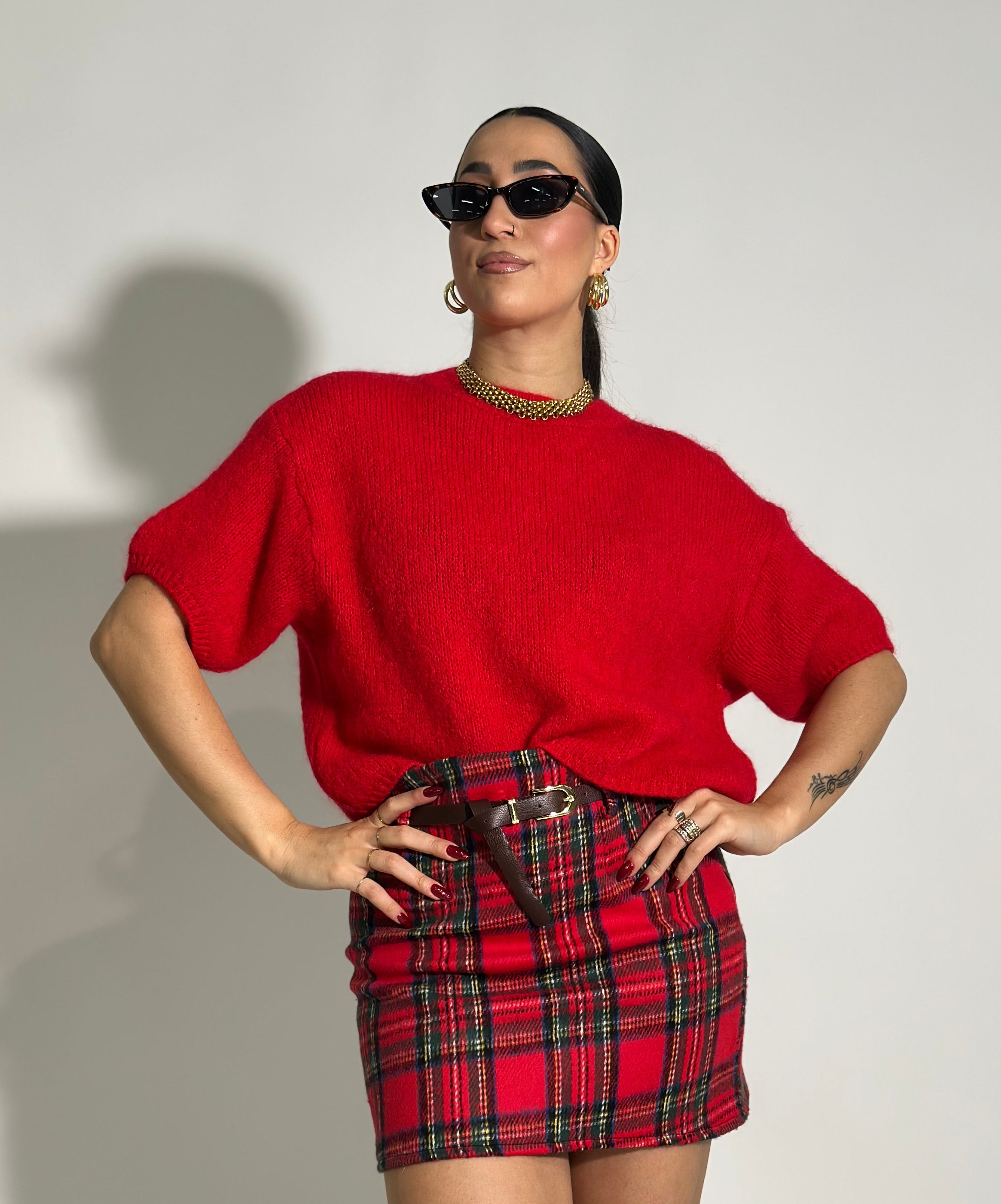 Maglia mohair 5165 ROSSO