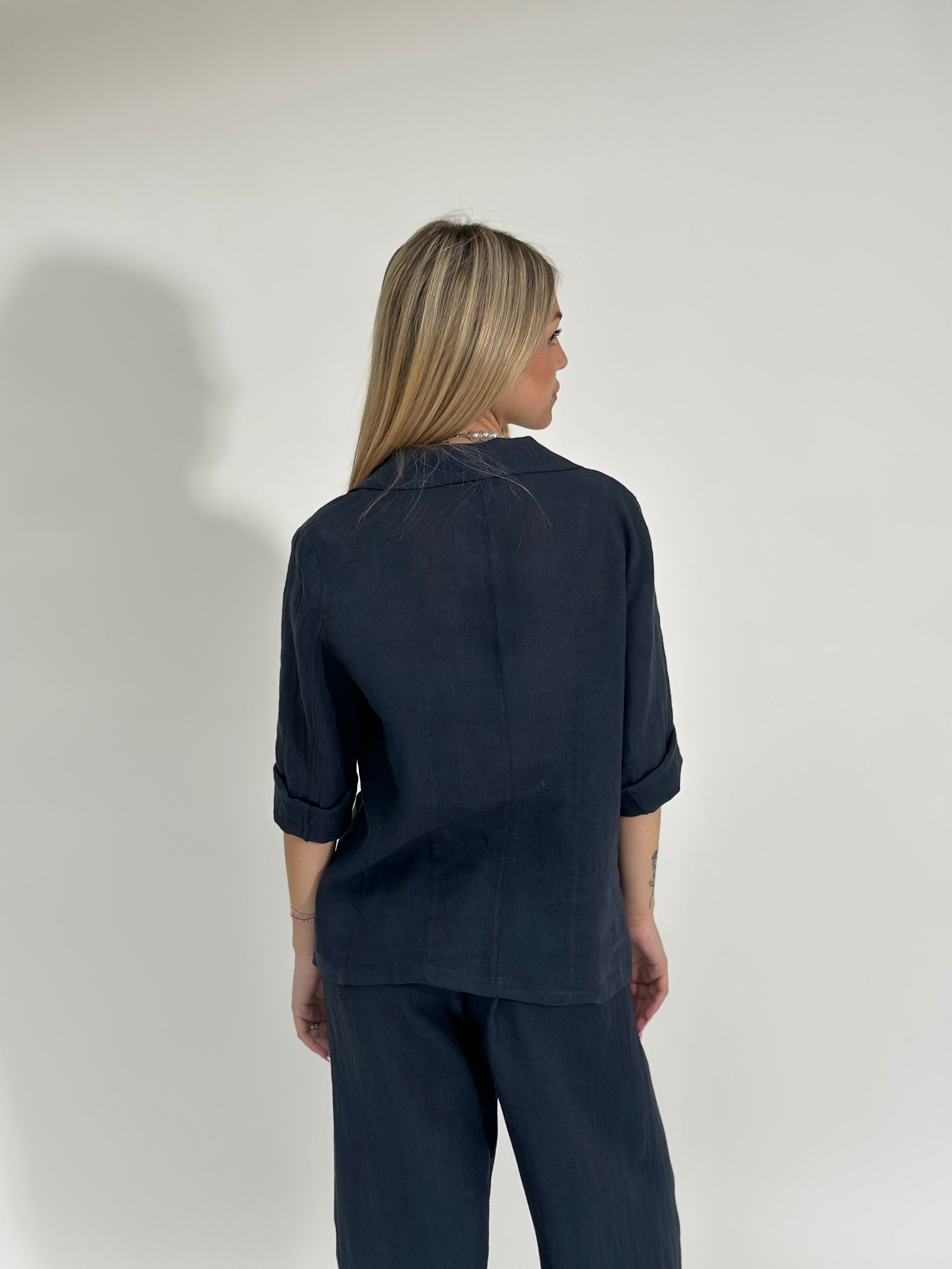 Giacca Lino 16944 BLU