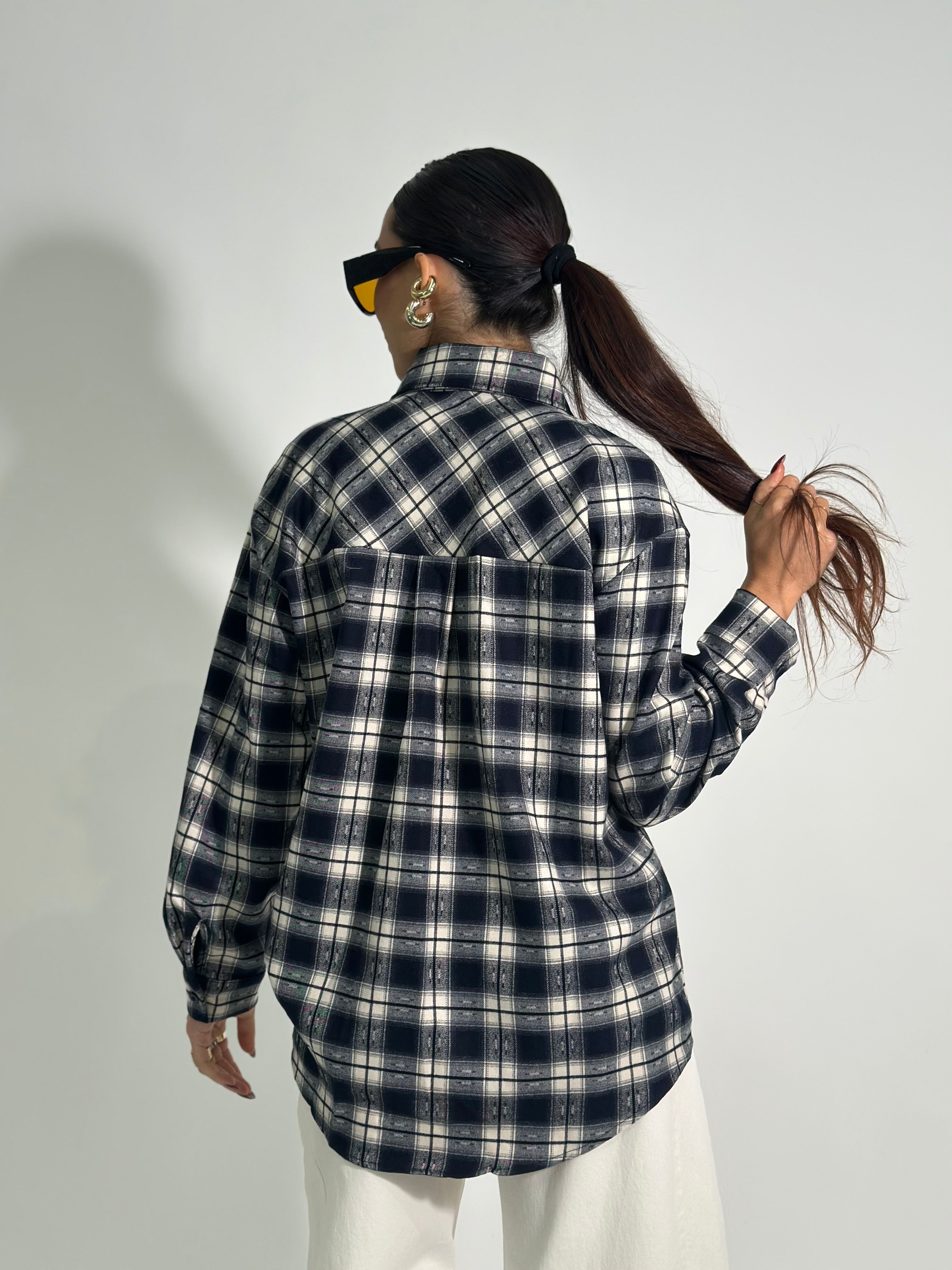 Camicia collo cristalli 2531 BLU