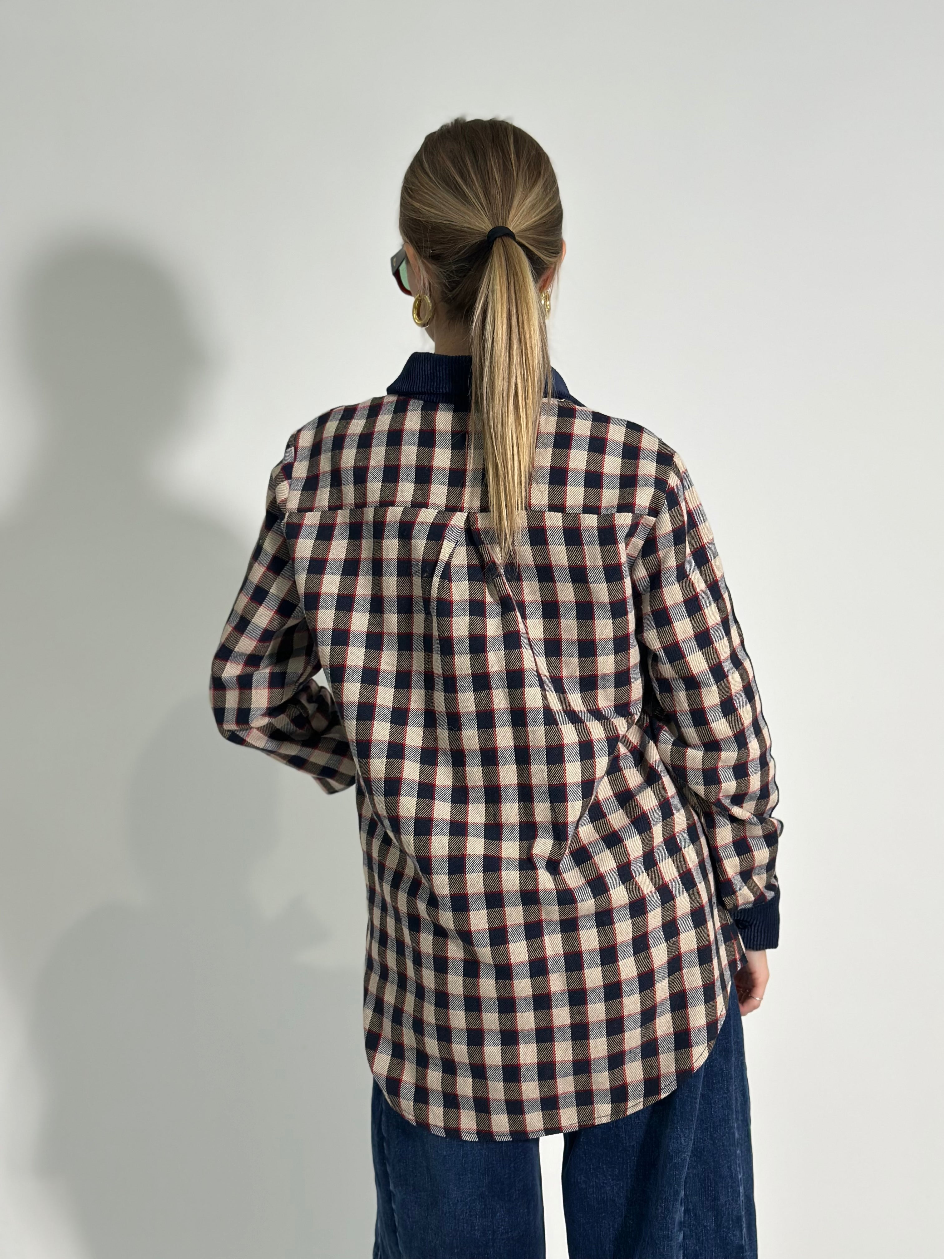 Camicia quadri velluto 5213