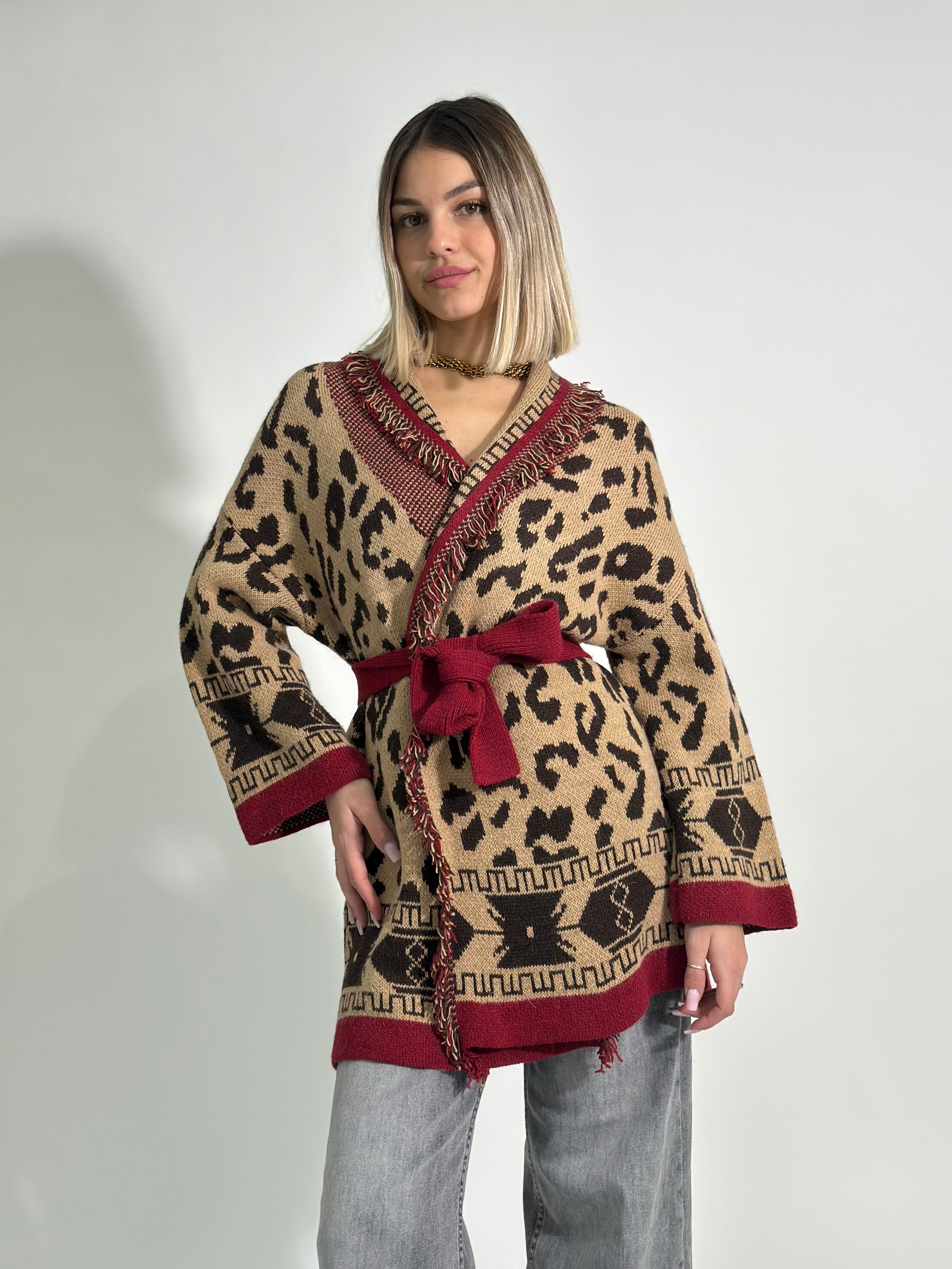 Cardigan frange 1043