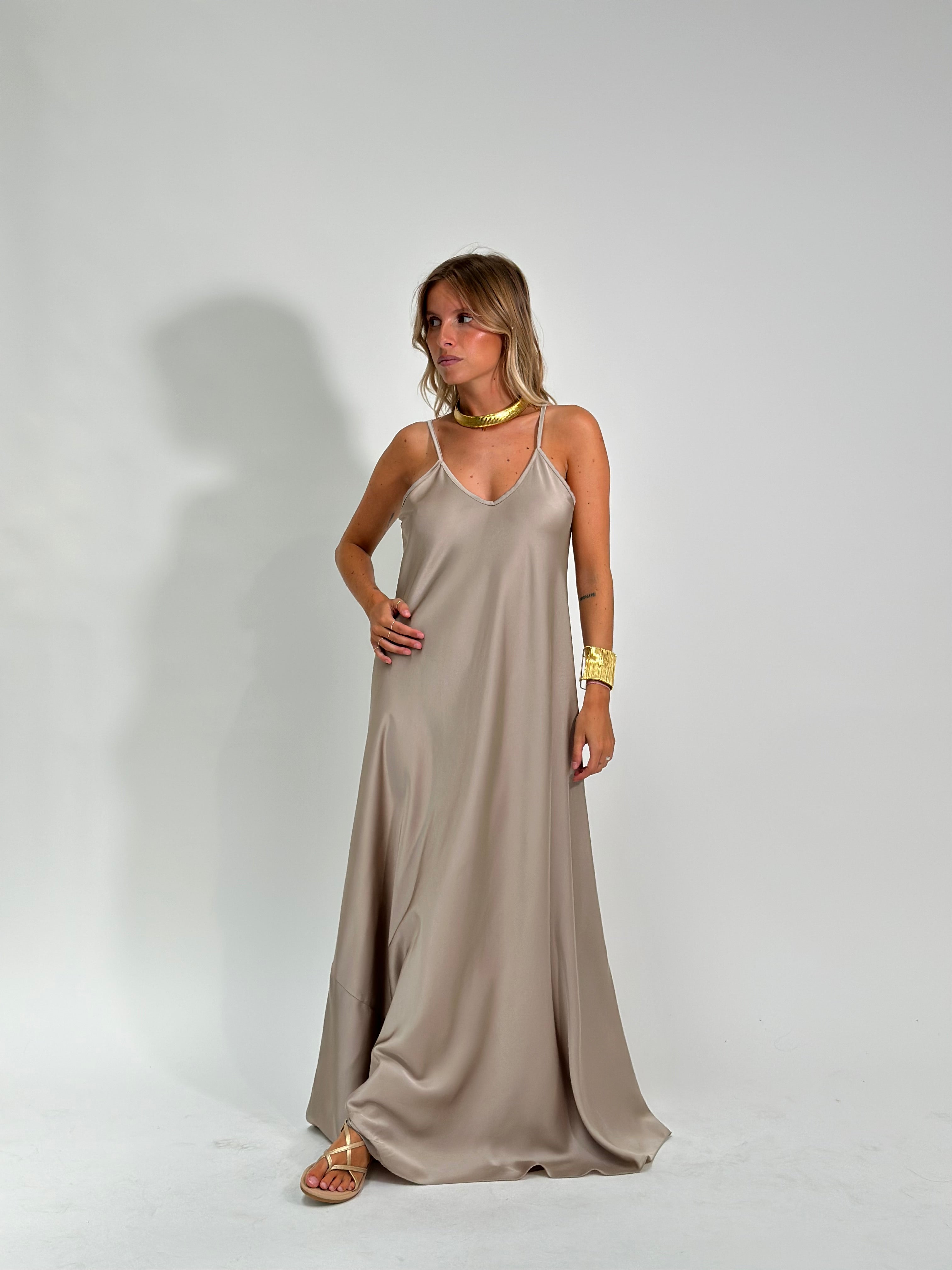 Abito sottoveste satin 2060
