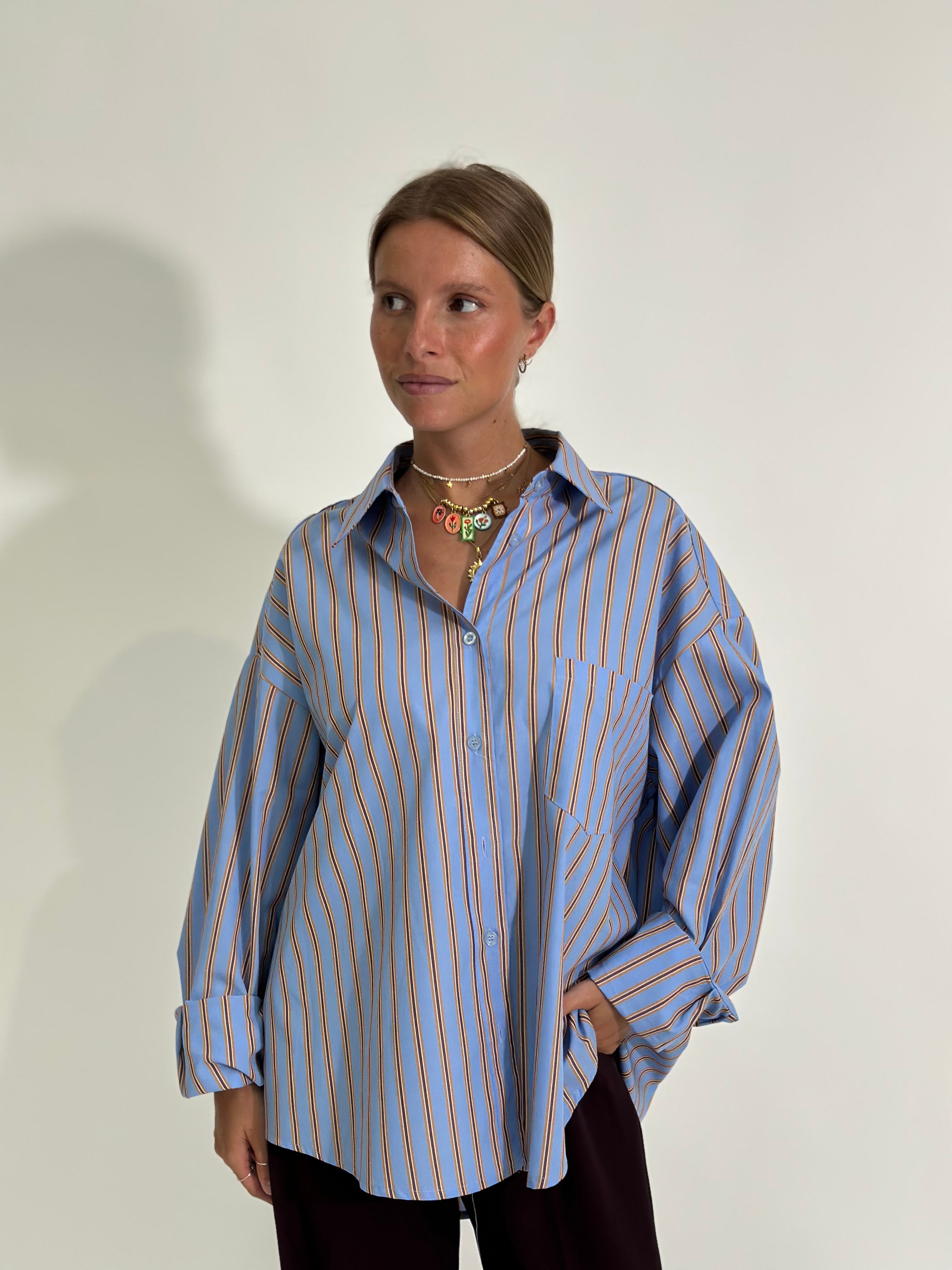 Camicia bastoncino 5500 AZZURRO