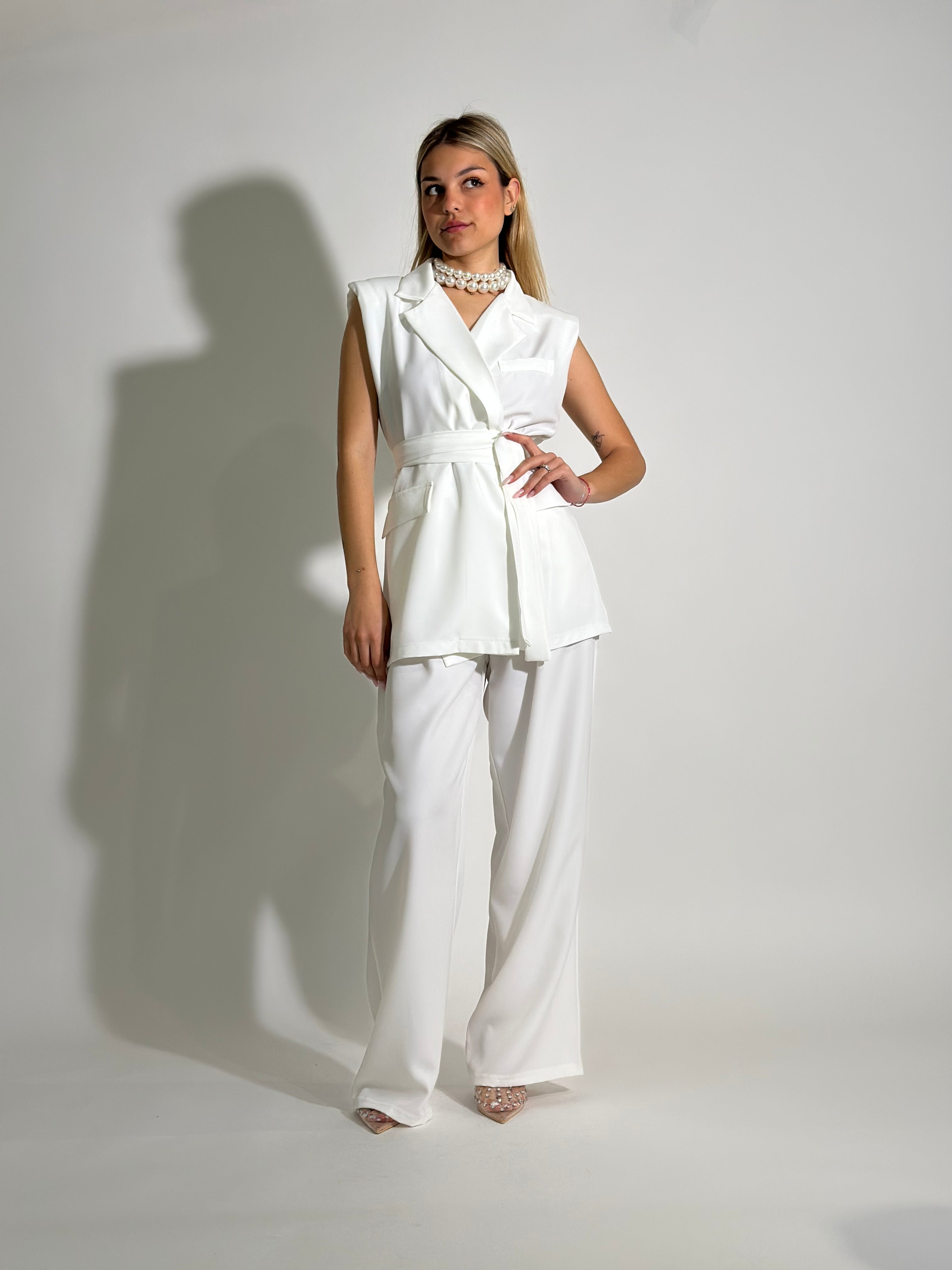 Completo smanicato 5687 BIANCO