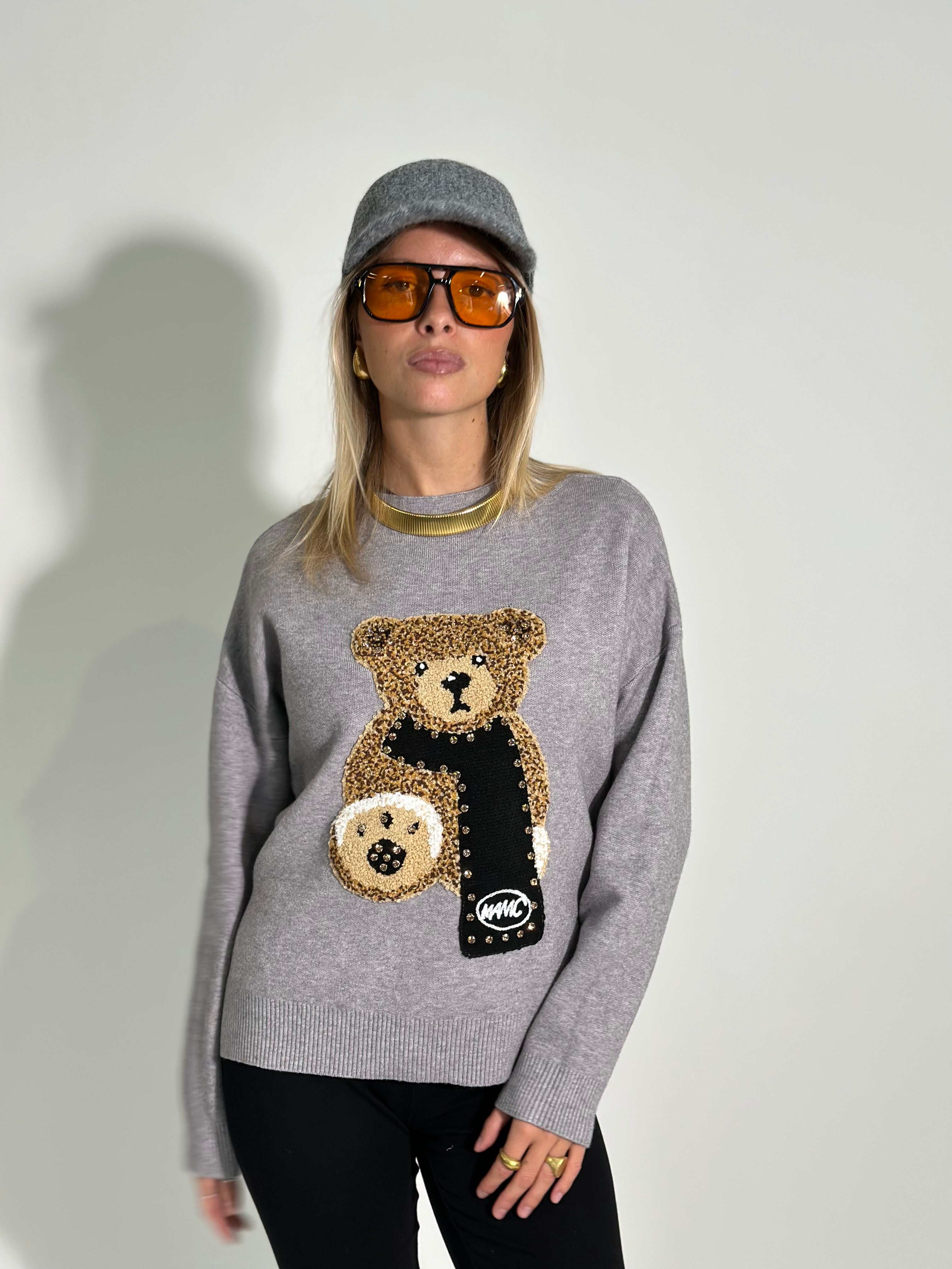 Maglia teddy sciarpa 8089