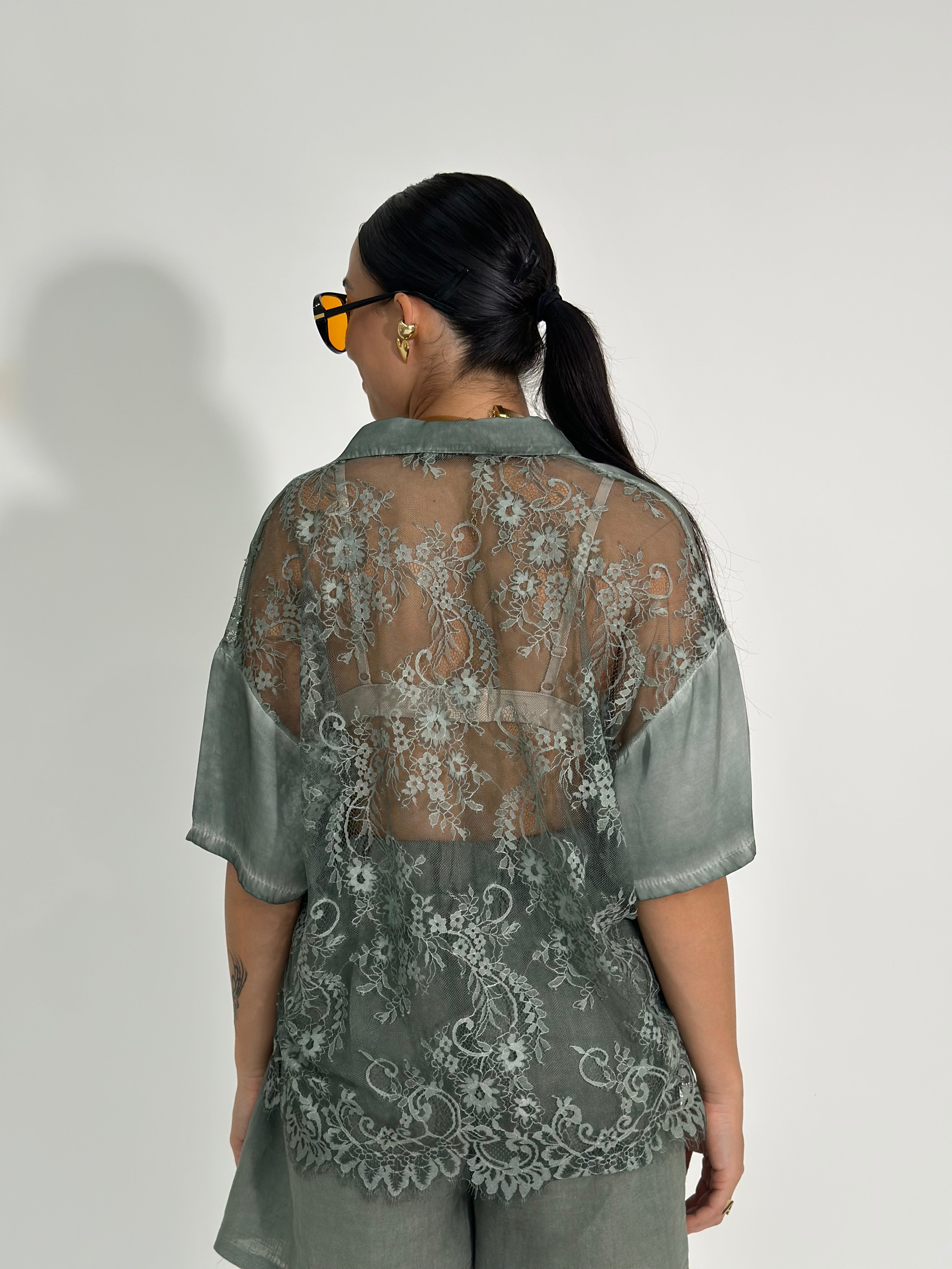 Camicia pizzo 10674