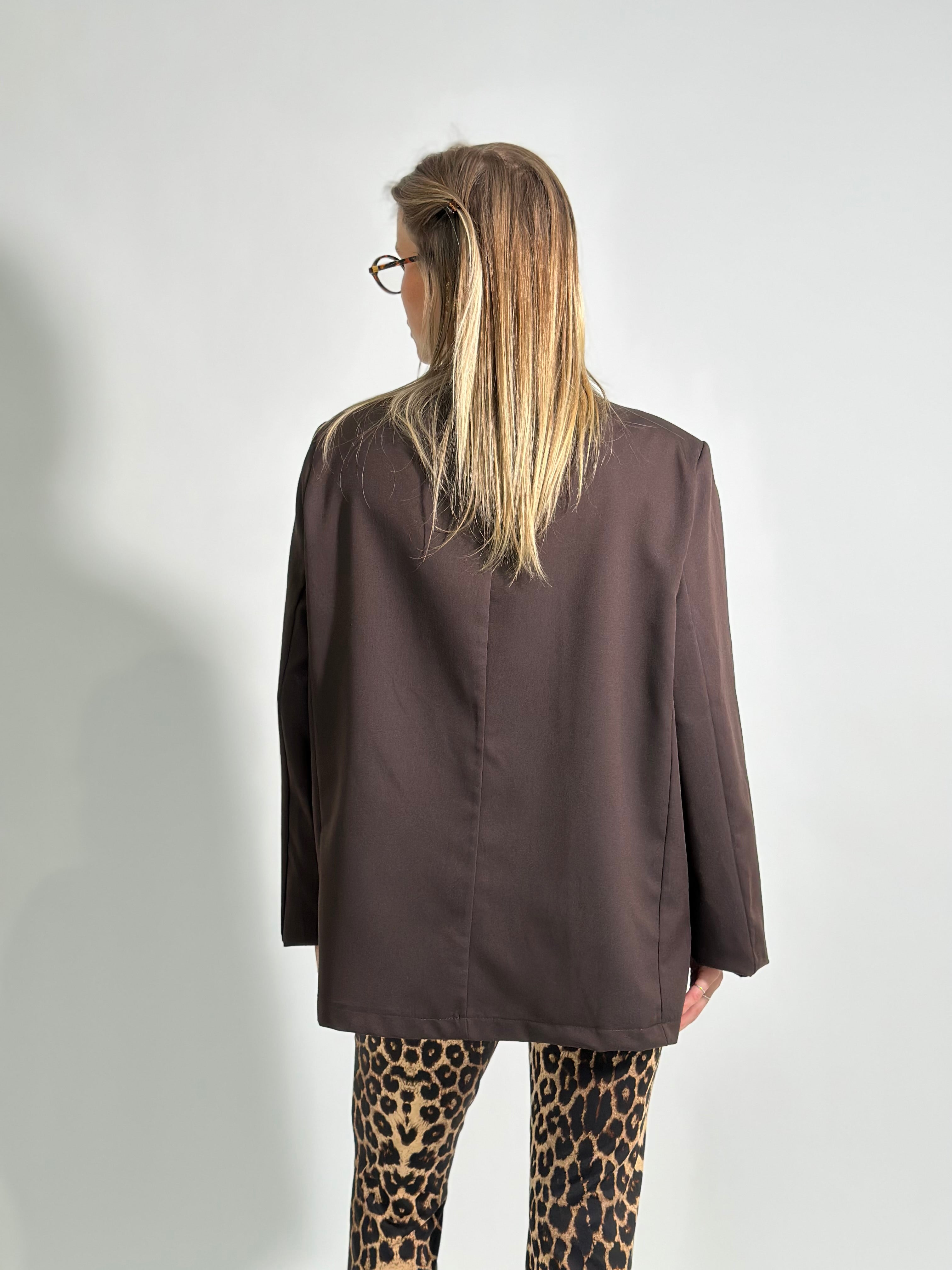 Giacca bottoni 28460 MARRONE