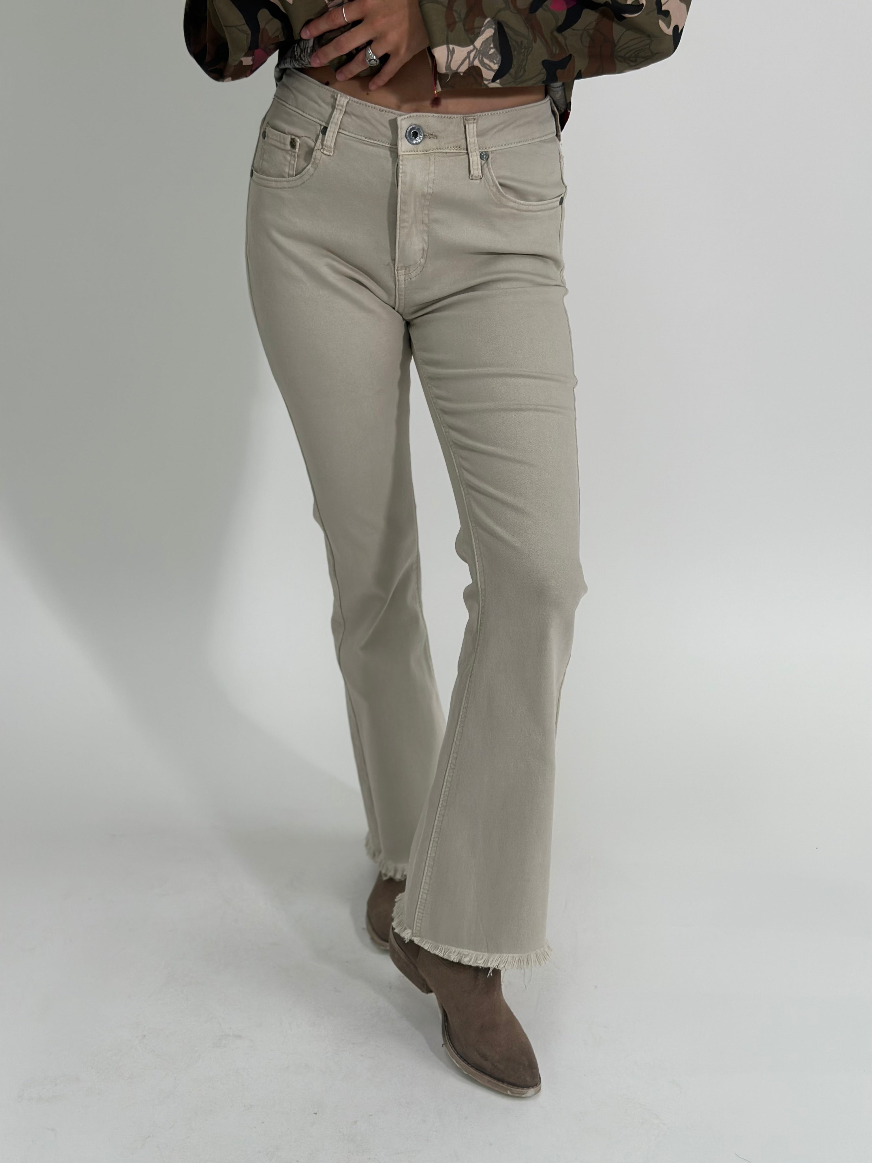 Pantalone trombetta 6826 BEIGE