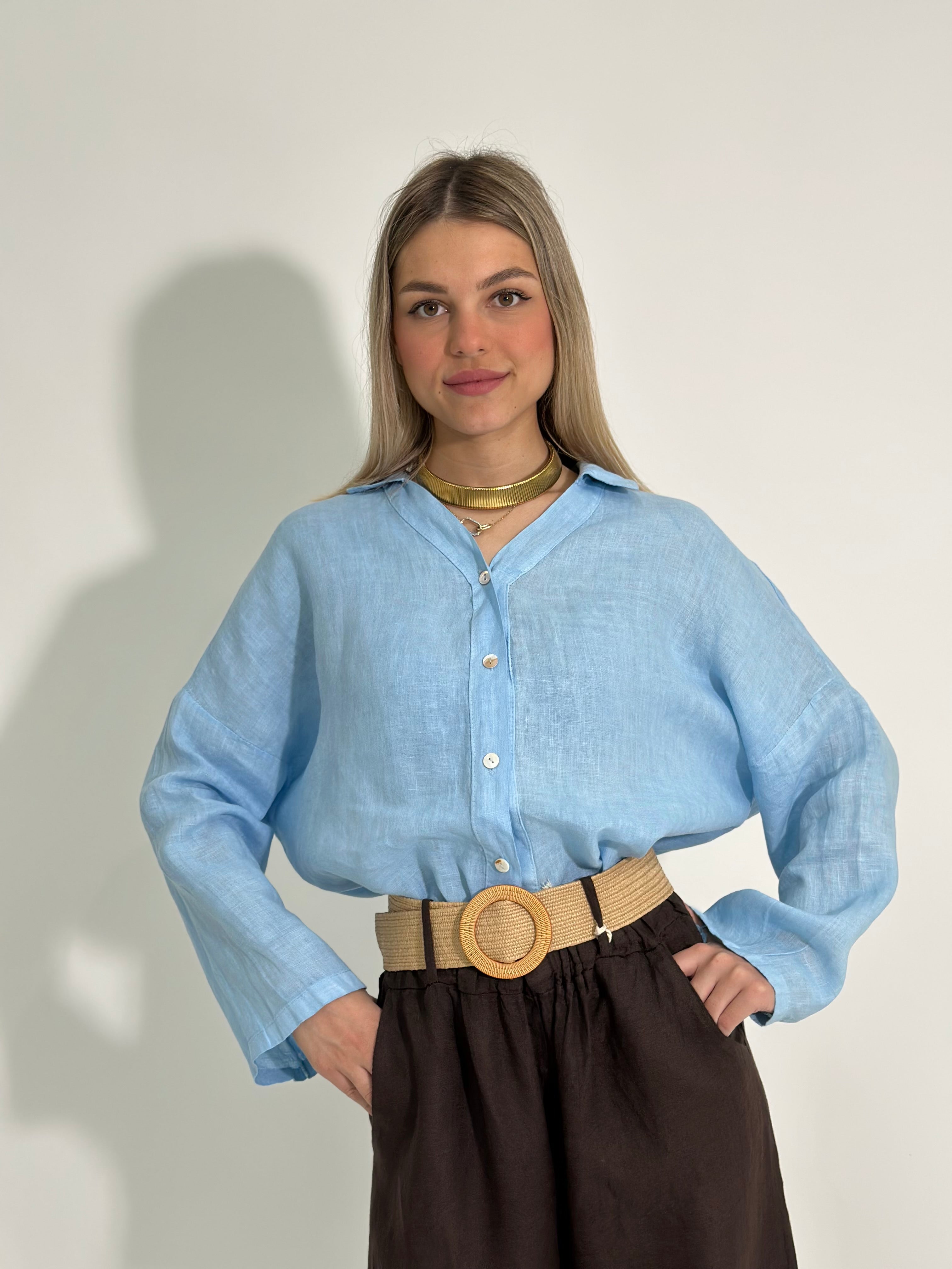 Camicia lino over 89303