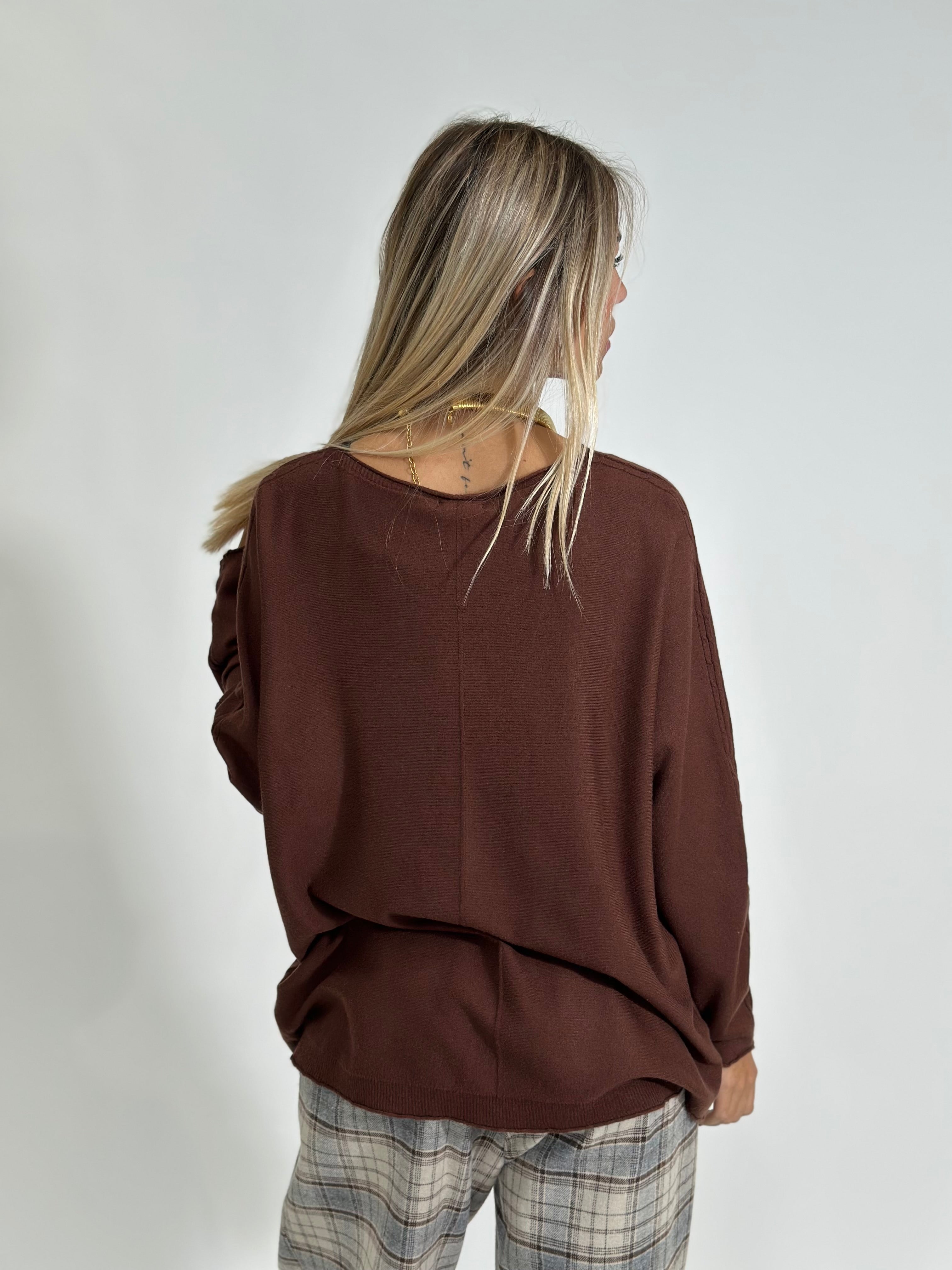 Maglia treccina ZS3097 MORO